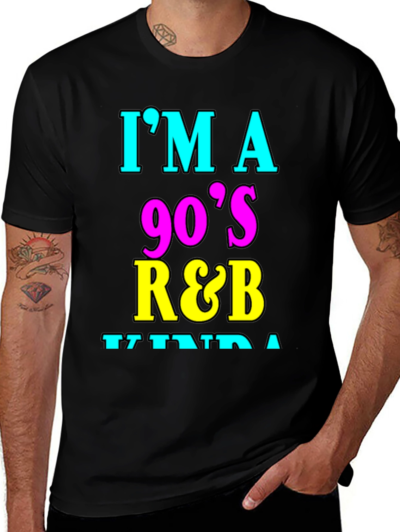 Variant 19 of 90's R&B Kinda Guy T-Shirt - Black