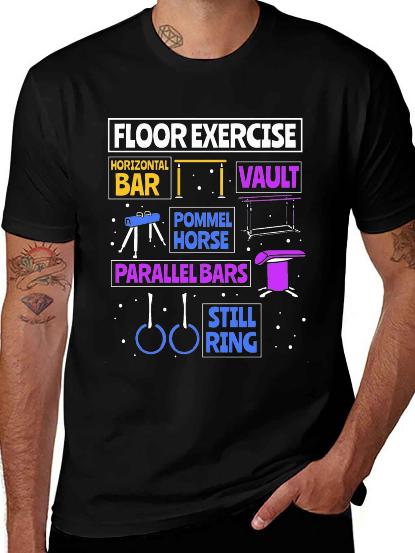 Variant 3 of Gymnastics Floor Exercise T-Shirt