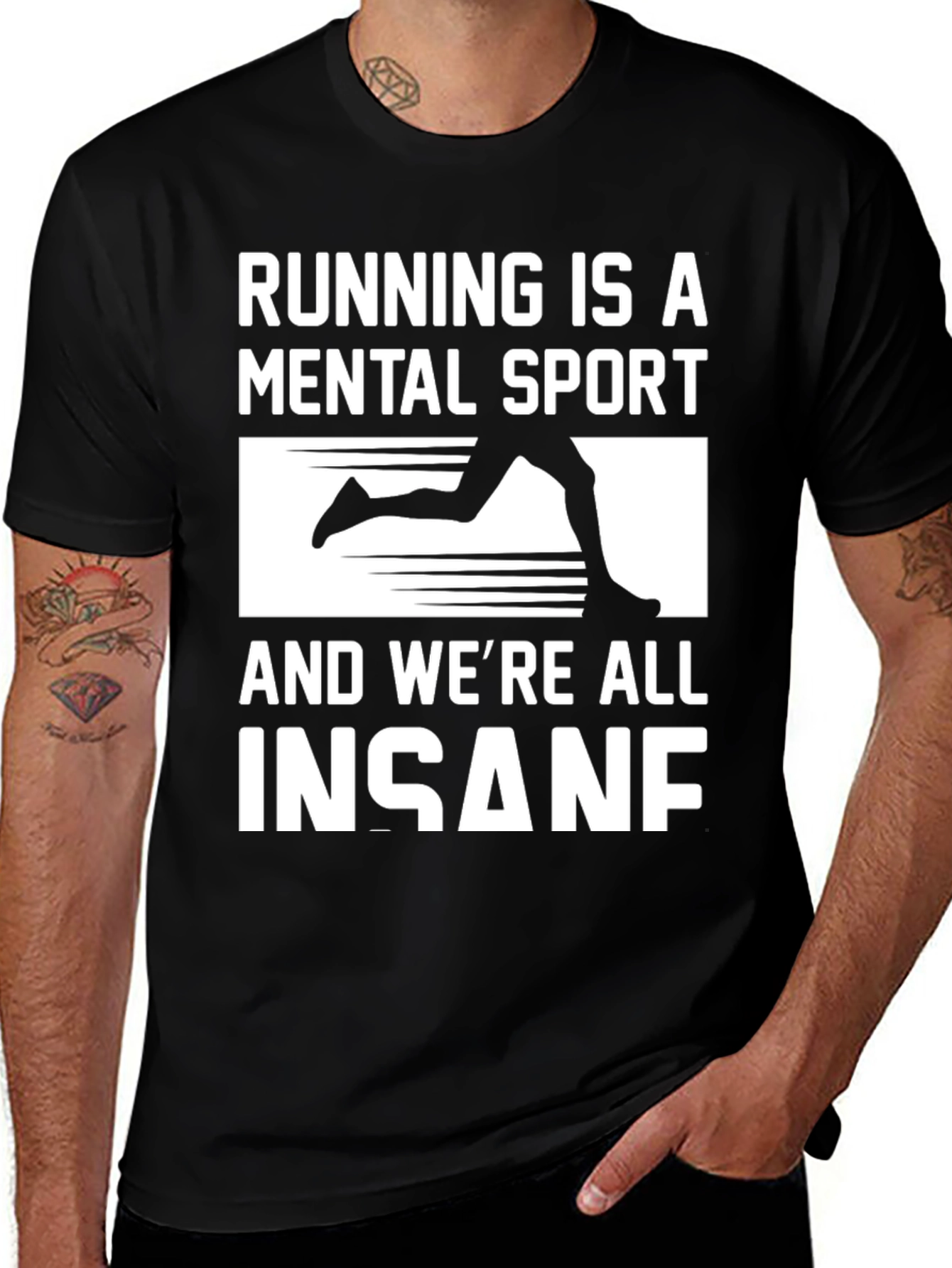 Variant 18 of Running Is A Mental Sport T-Shirt