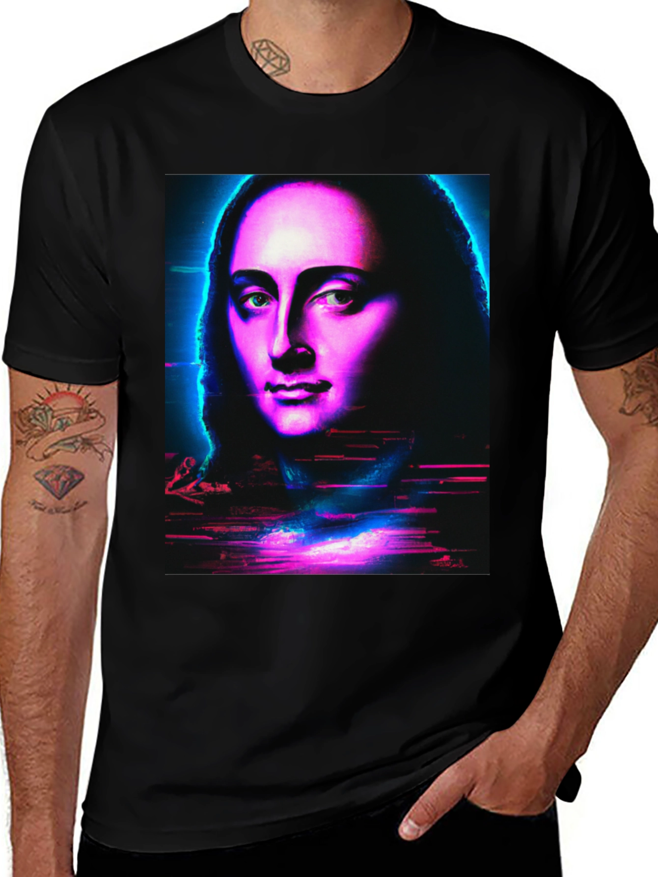Mona Lisa Cyberpunk T-Shirt