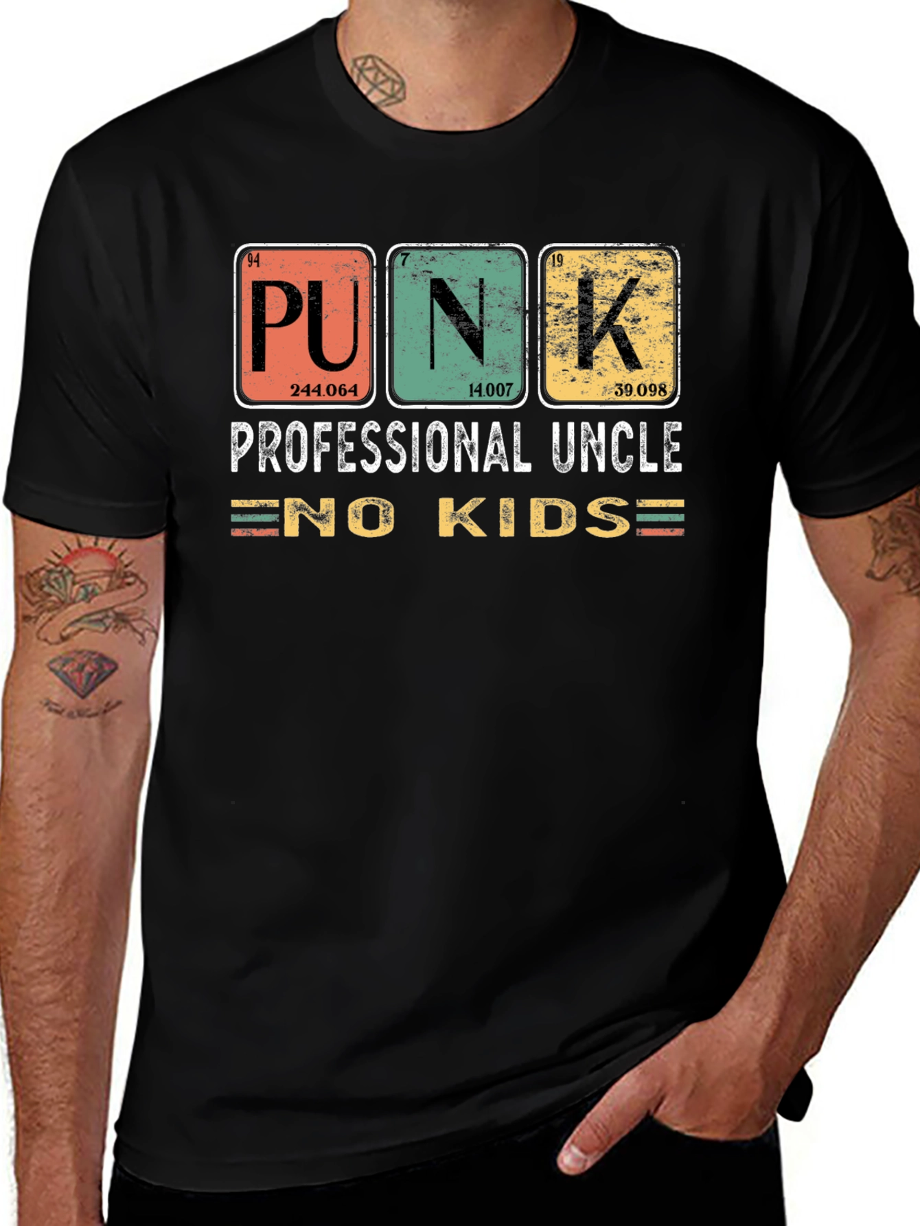 Variant 8 of Punk Professional Uncle No Kids T-Shirt