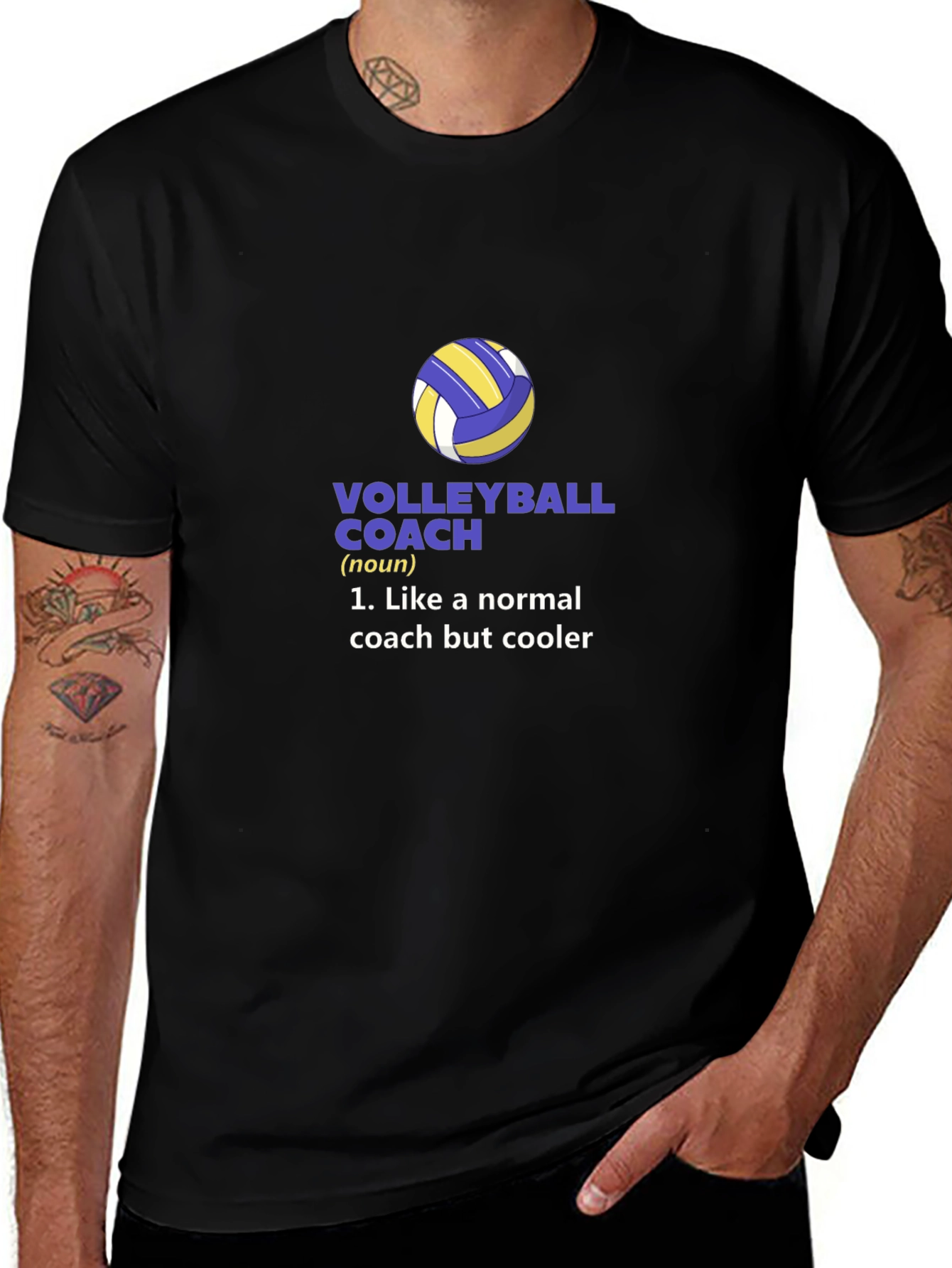 Variant 24 of Volleyball Coach T-Shirt - Like a Normal Coach But Cooler
