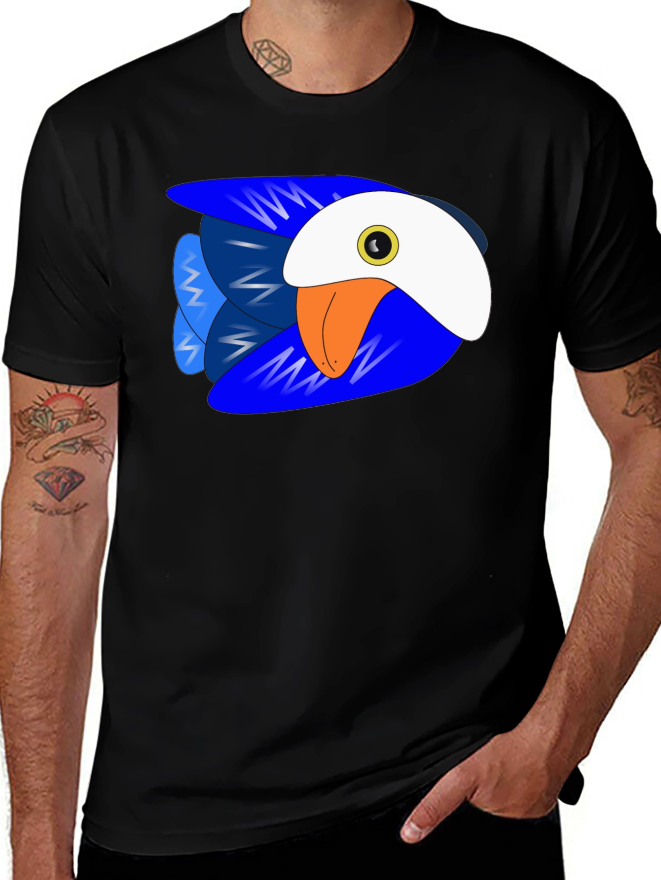 Variant 24 of Bold Blue Bird Graphic Tee