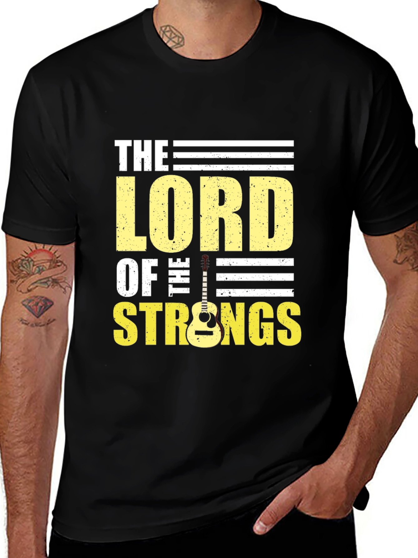 Variant 12 of Lord of the Strings Black Graphic T-Shirt