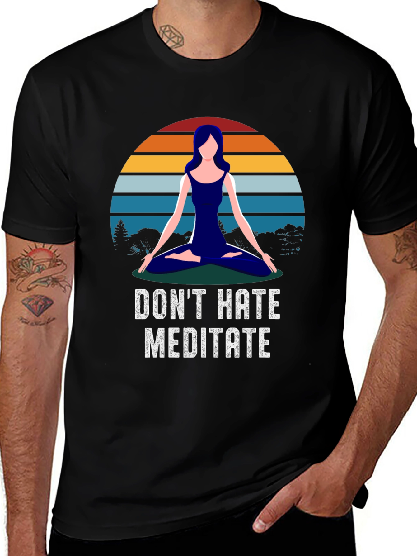 Variant 18 of Don't Hate Meditate T-Shirt