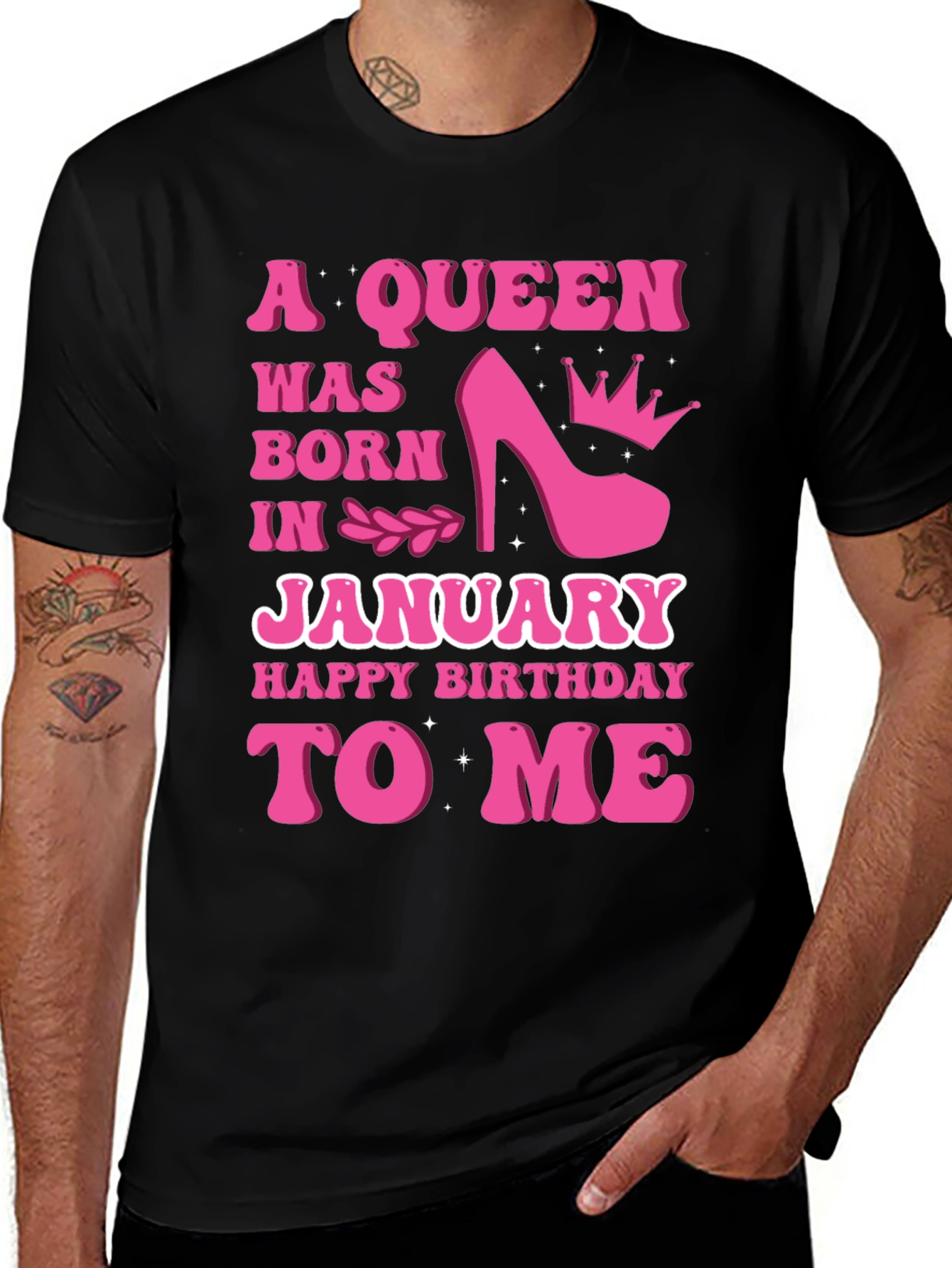 Variant 15 of A Queen Was Born In January T-Shirt
