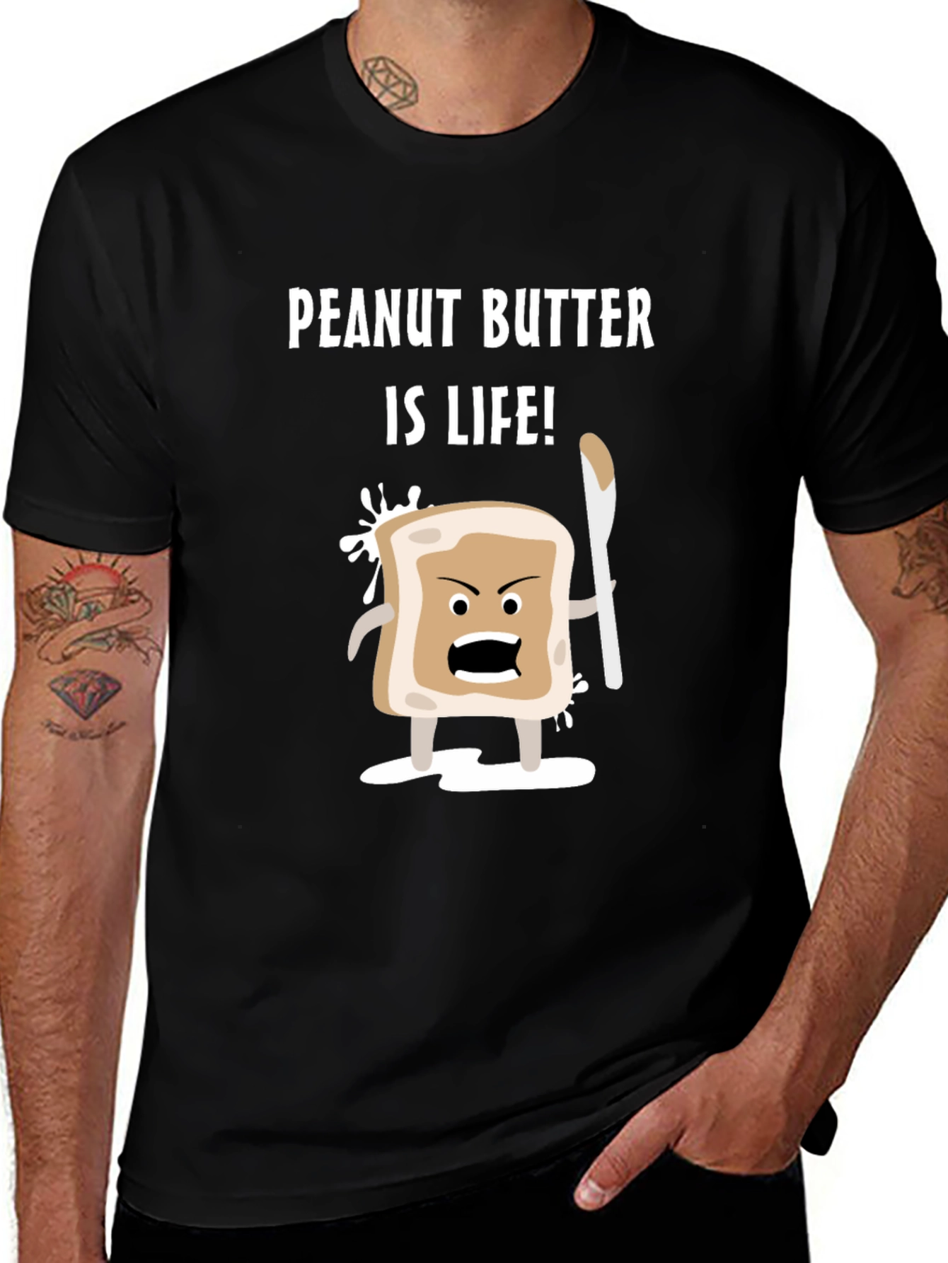 Peanut Butter Is Life! T-Shirt - Funny Foodie Tee