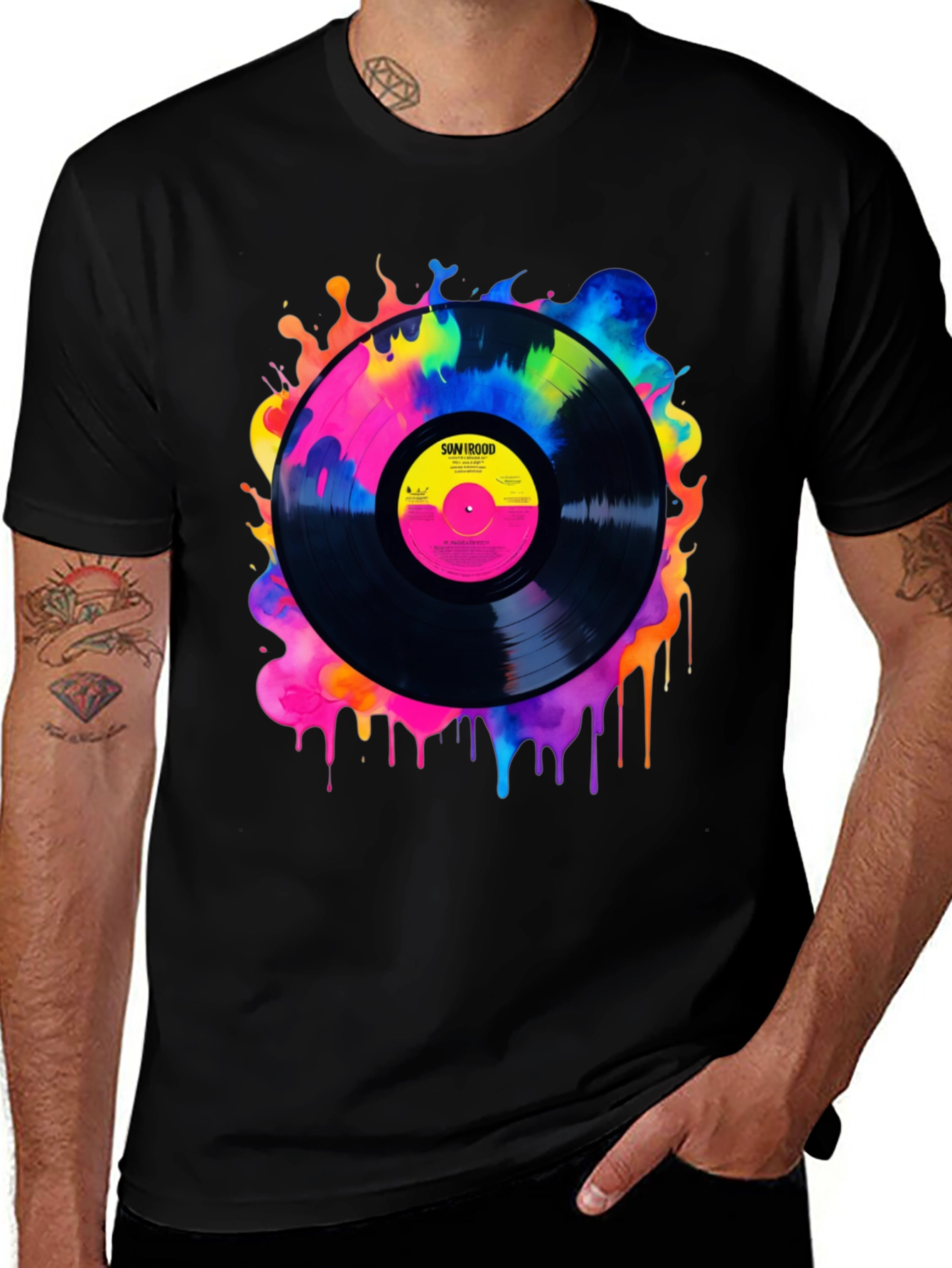 Variant 30 of Retro Vinyl Record Graphic Tee