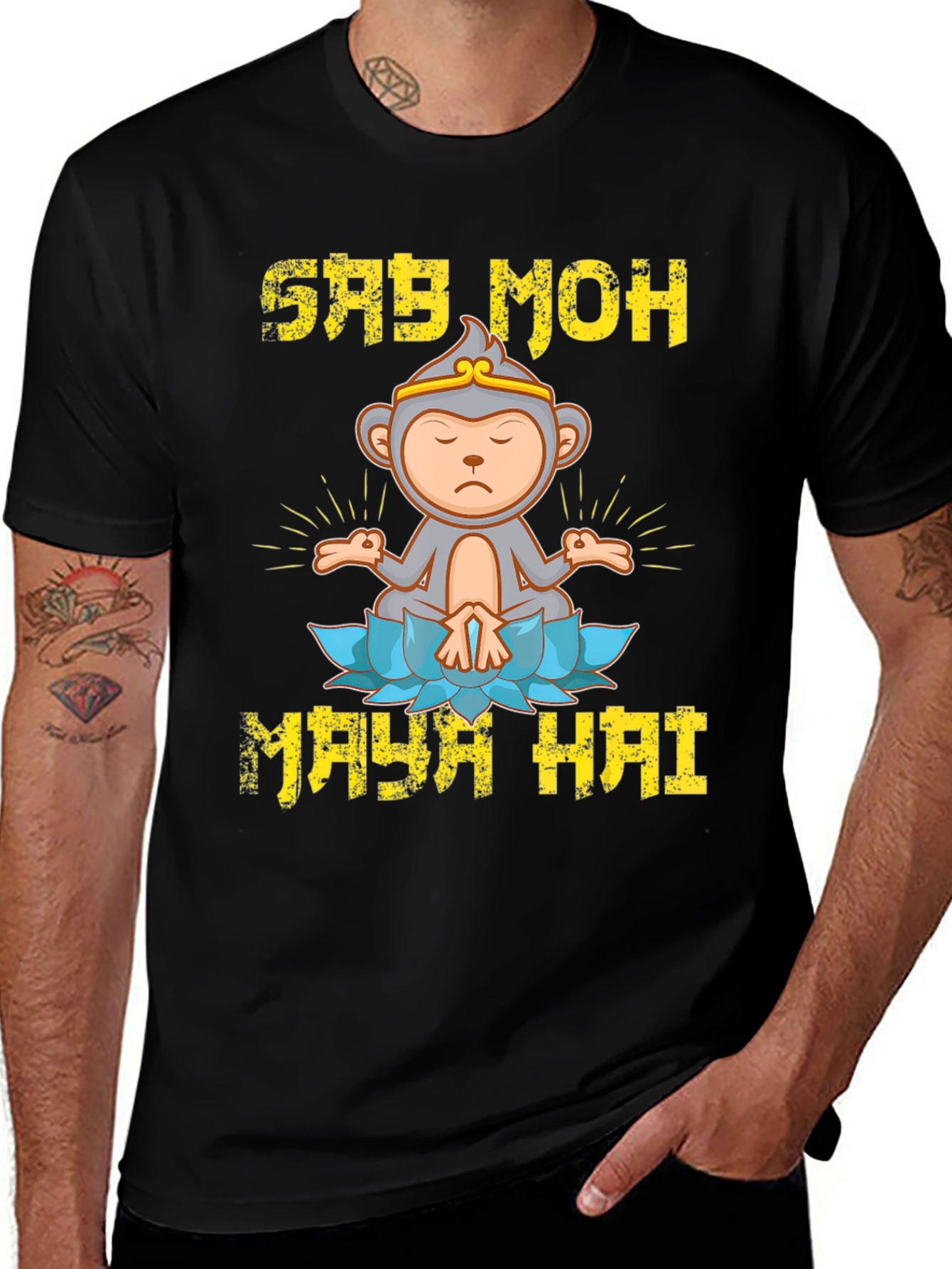 Variant 21 of Say Moh Maya Hai Monkey T-Shirt