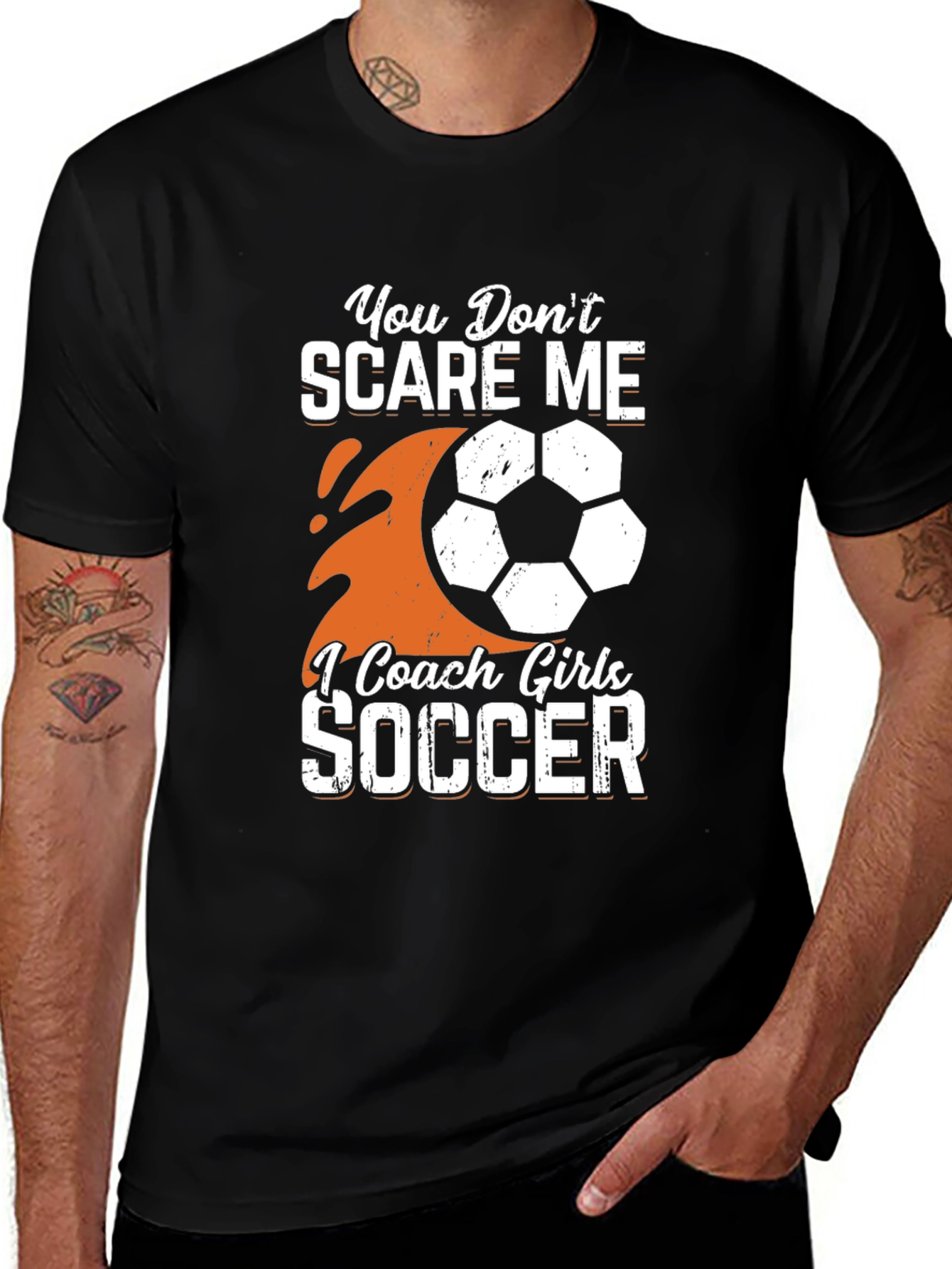 Variant 8 of You Don't Scare Me, I Coach Girls Soccer T-Shirt
