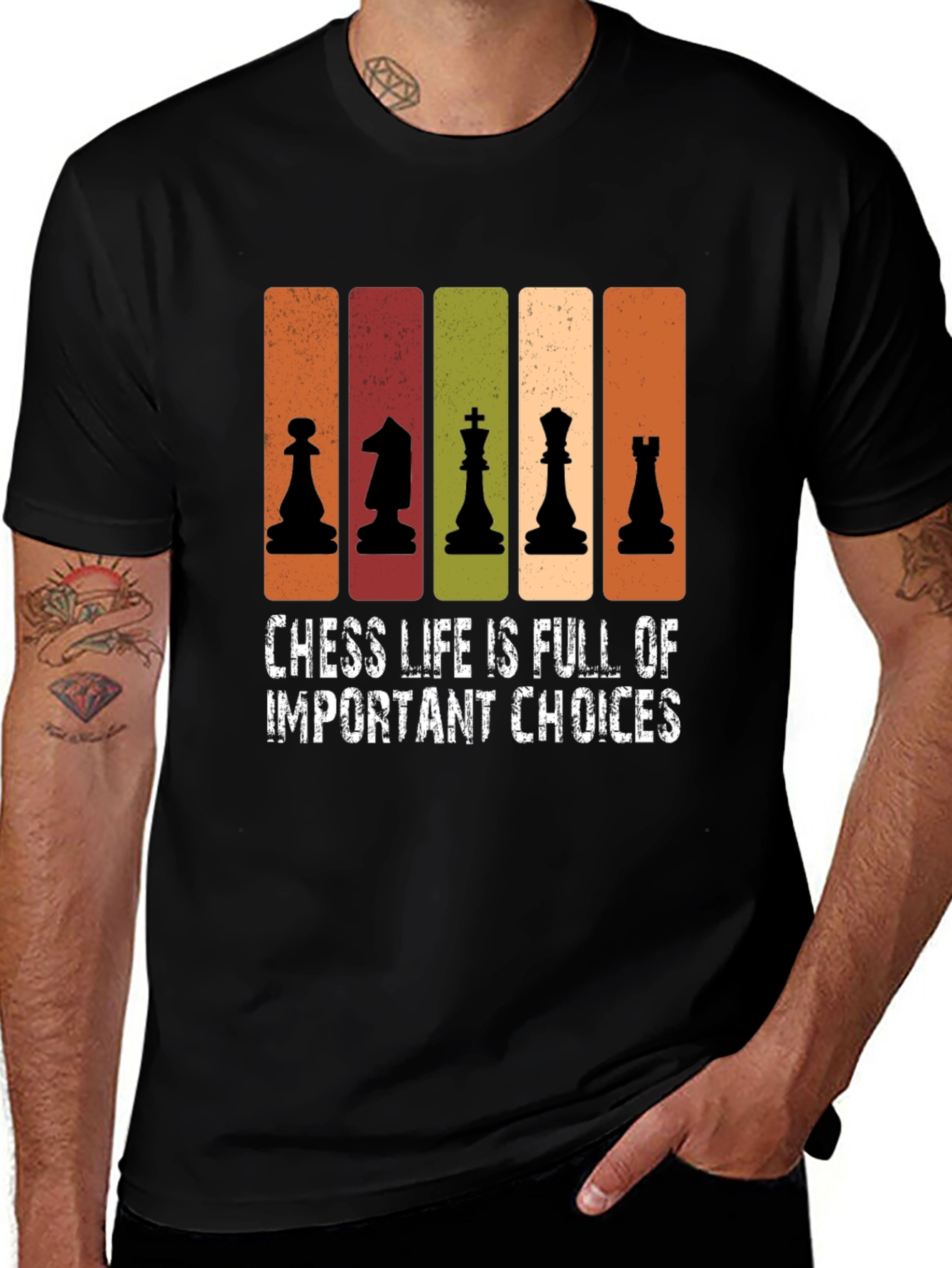 Variant 14 of Chess Life Important Choices T-Shirt