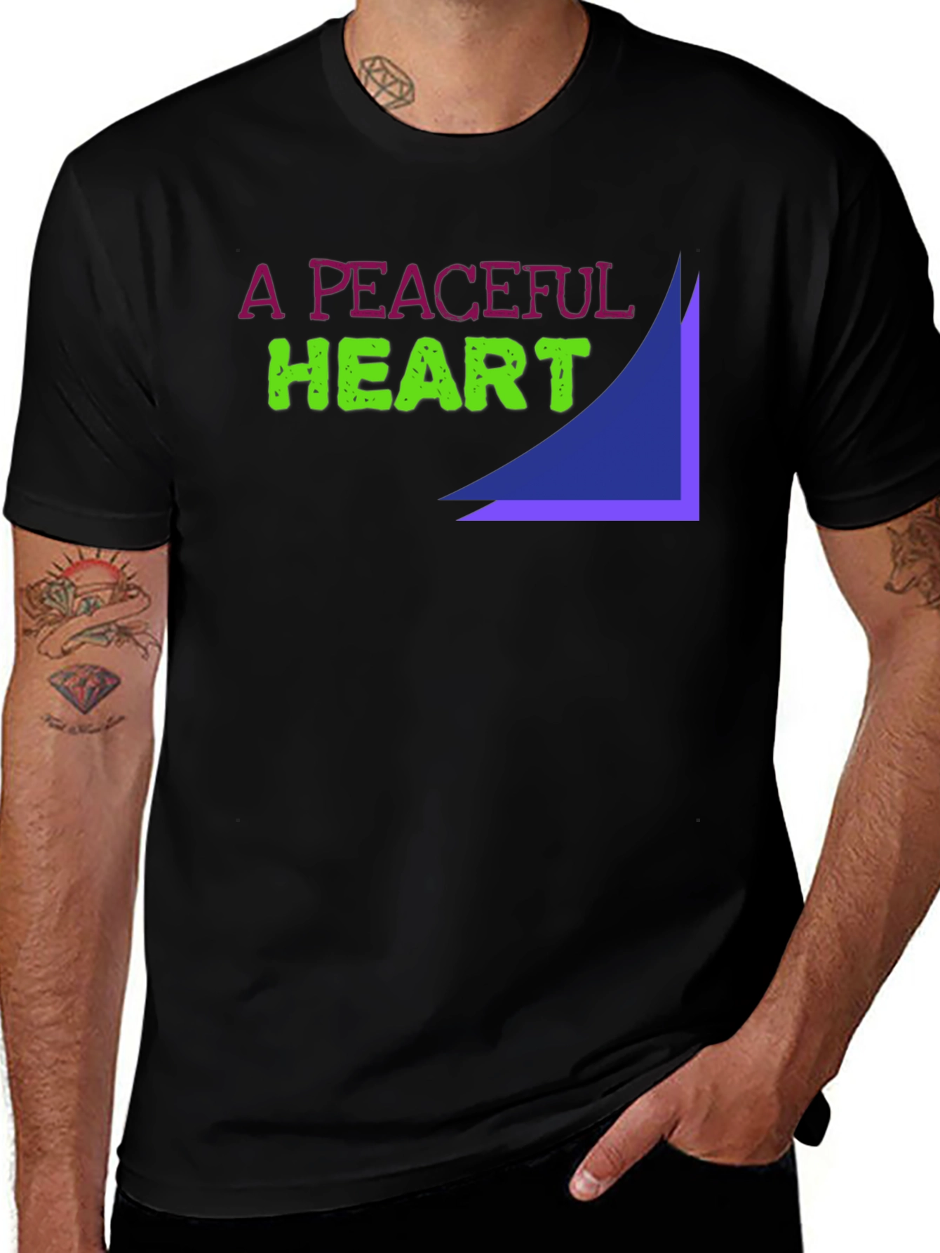 Variant 18 of A Peaceful Heart Graphic Tee