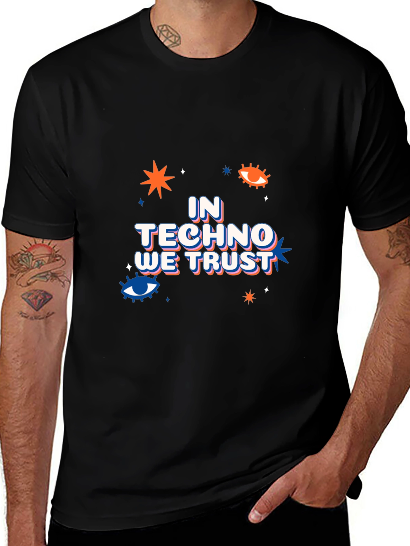 Variant 2 of In Techno We Trust Graphic Tee