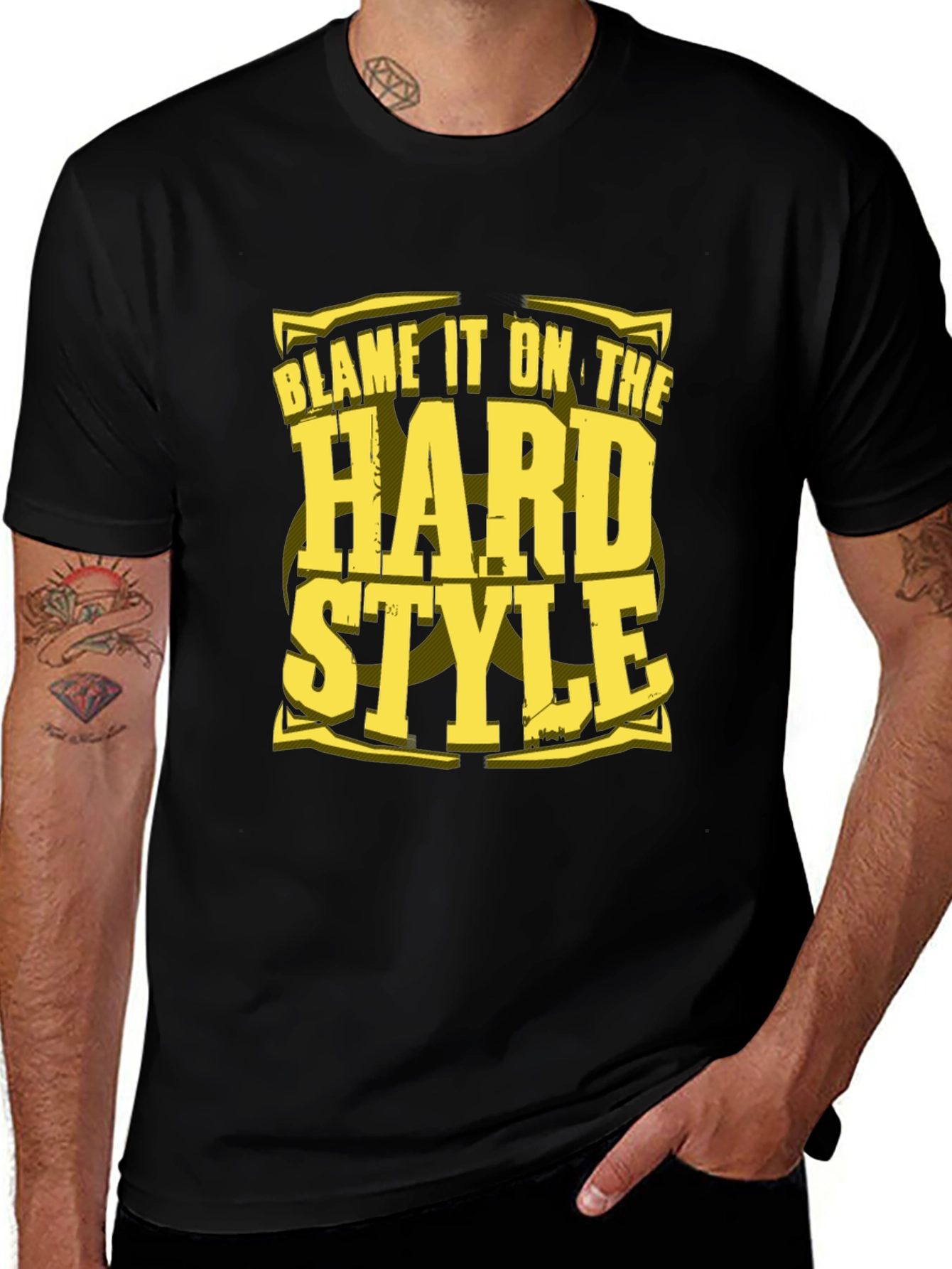 Variant 4 of Blame It On The Hard Style Graphic T-Shirt