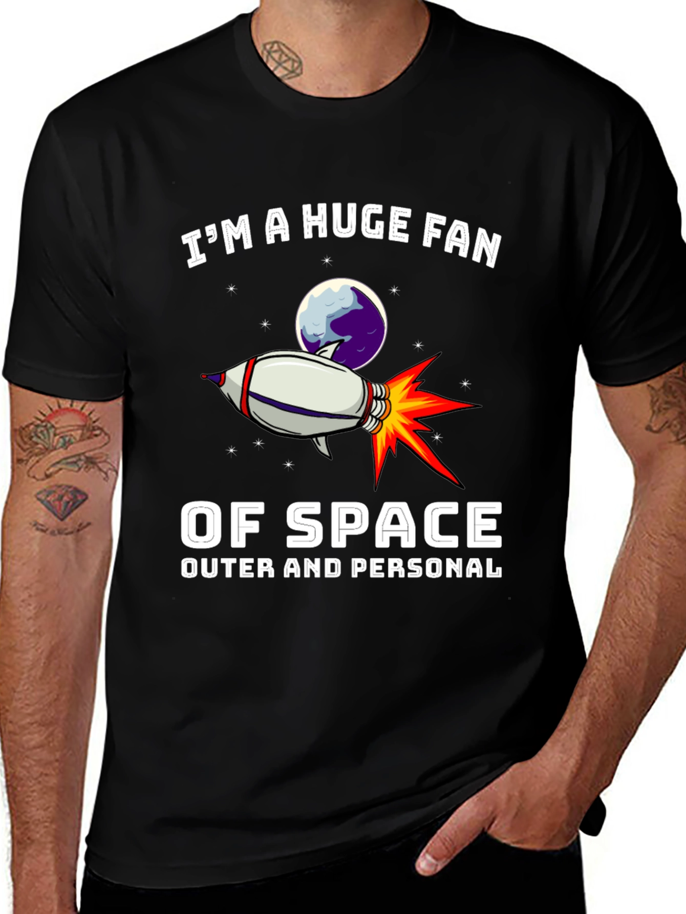 Variant 8 of Space Fan Graphic T-Shirt