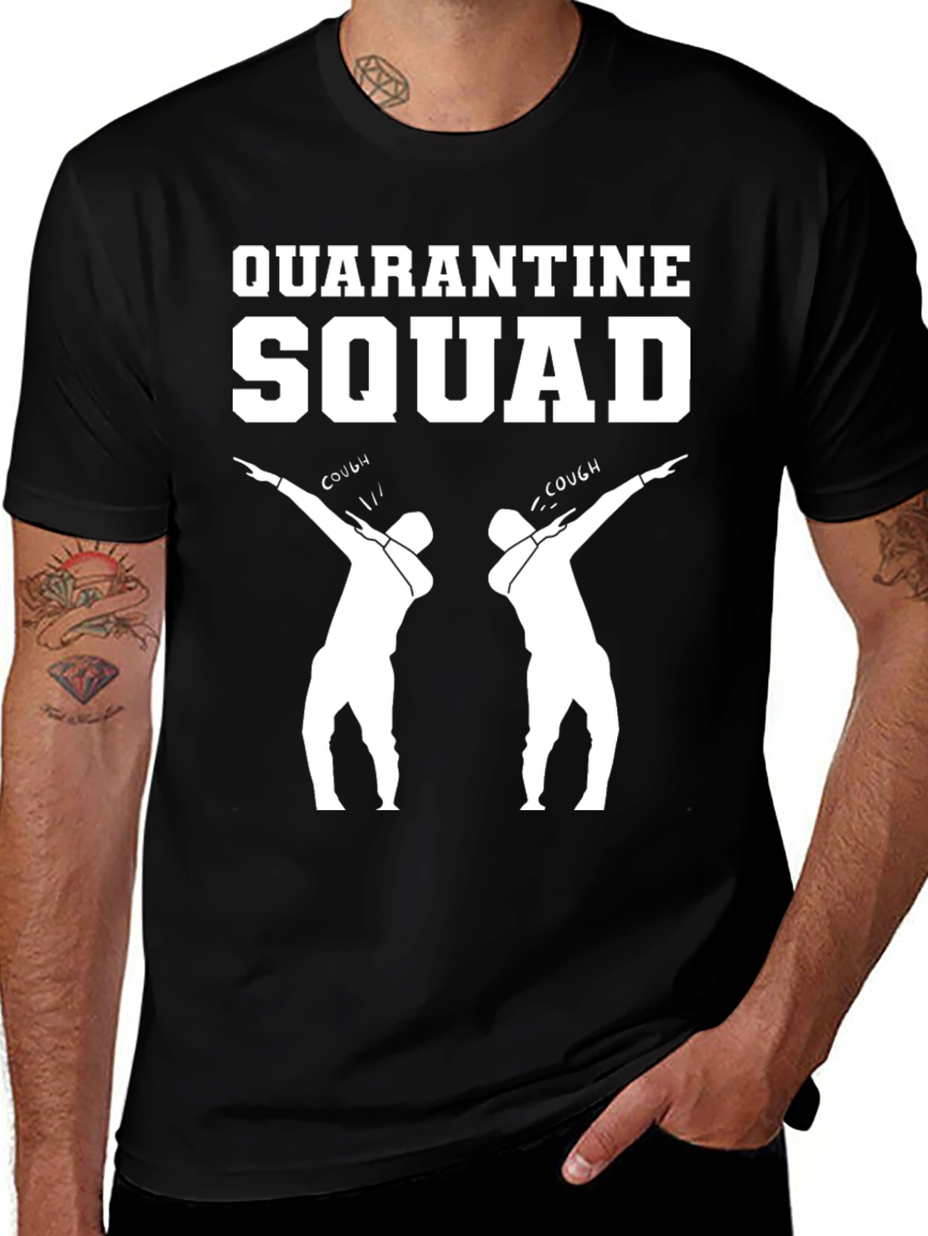Variant 29 of Quarantine Squad Black T-Shirt