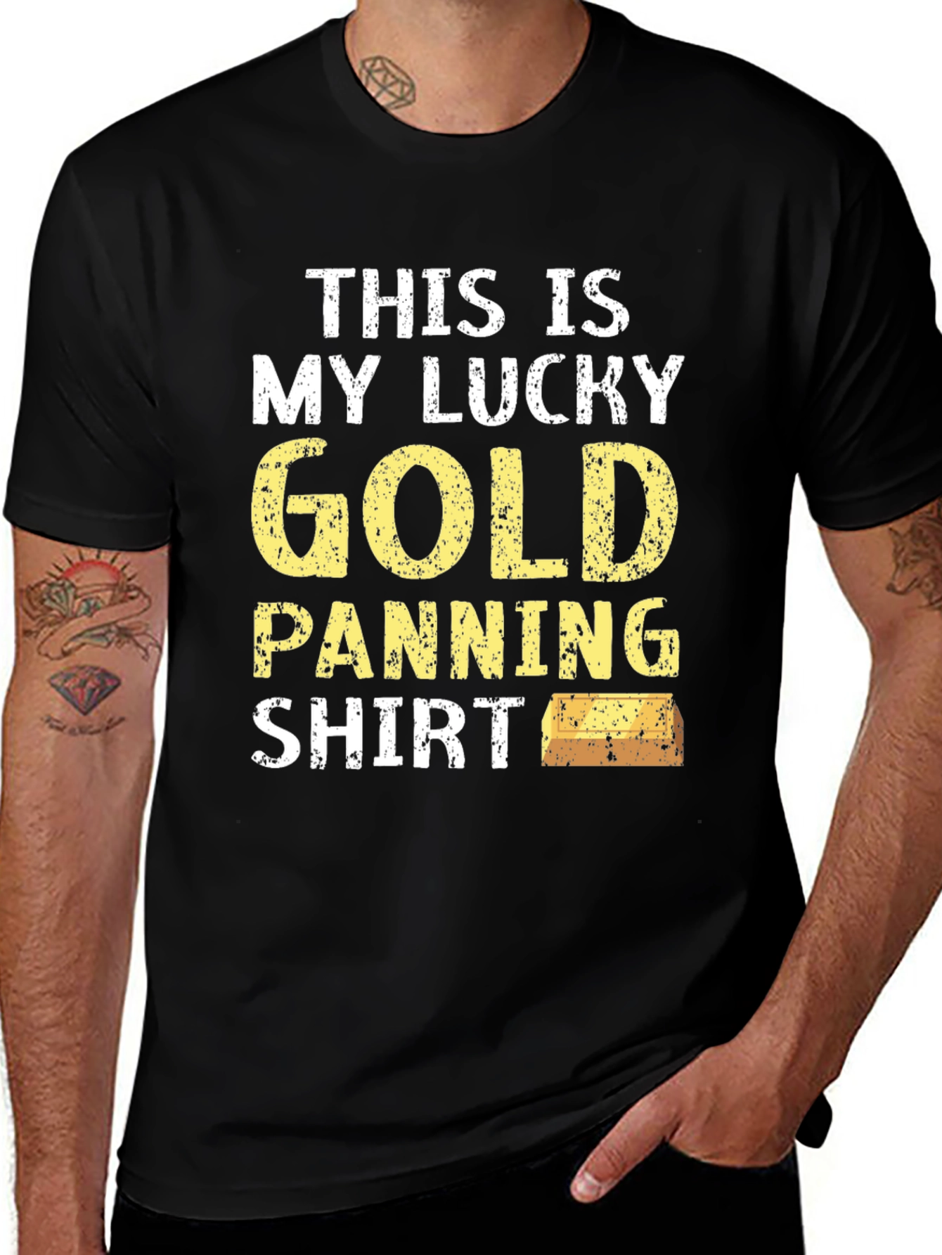 Variant 9 of Lucky Gold Panning Shirt - Prospecting Tee
