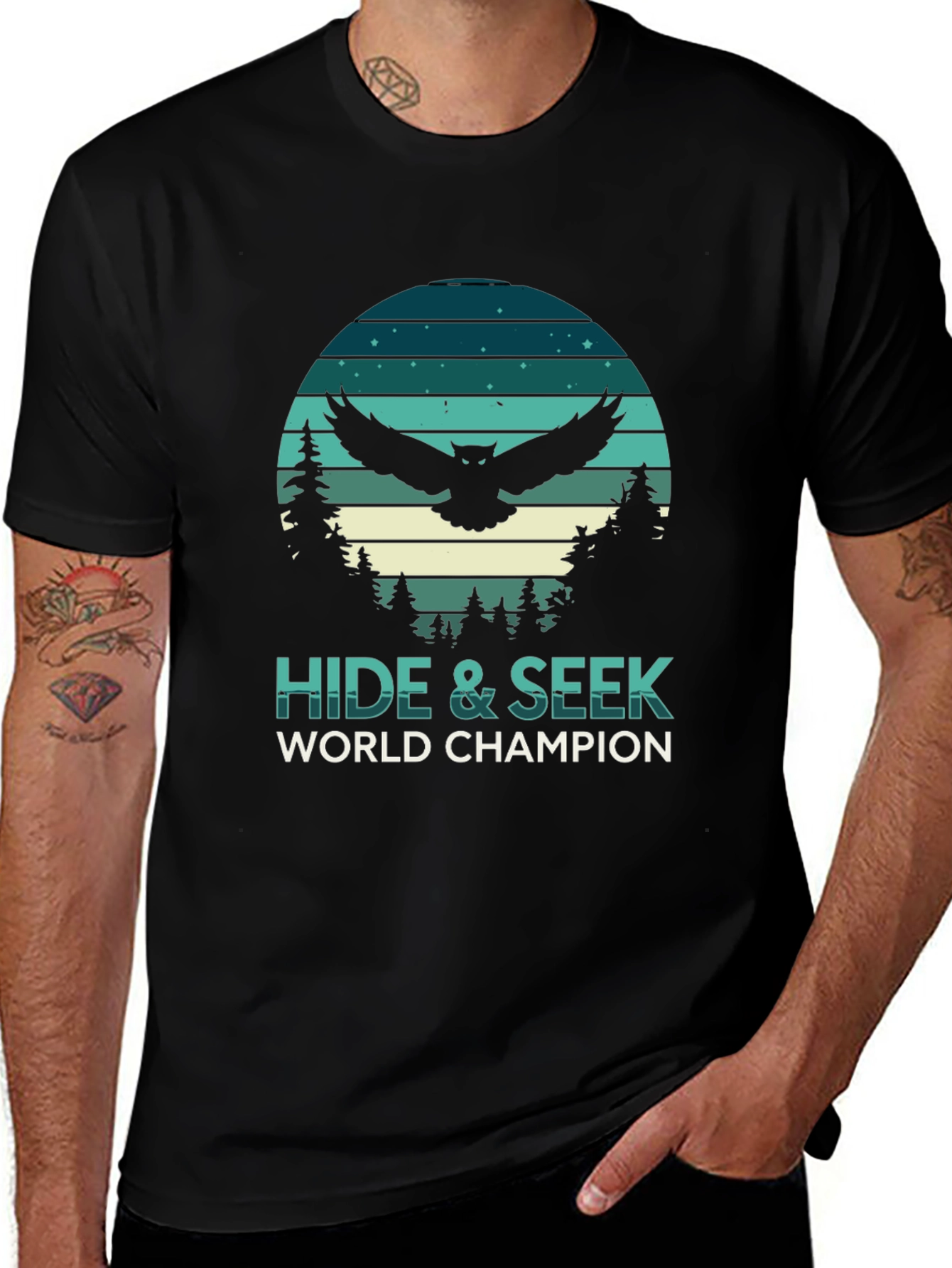 Variant 21 of Hide & Seek World Champion Owl T-Shirt