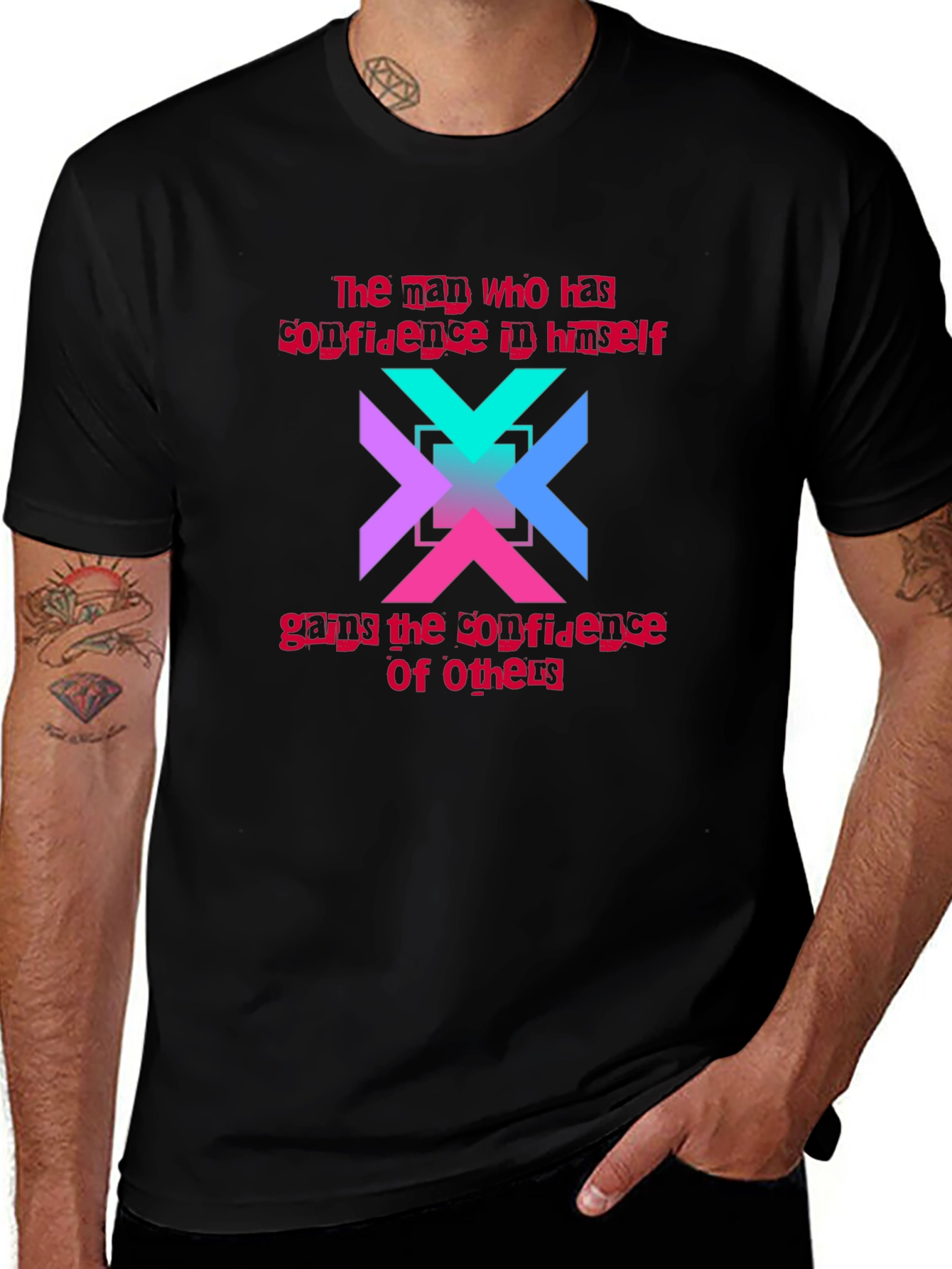 Variant 12 of Confidence Statement Graphic Tee - Stylish Casual Wear