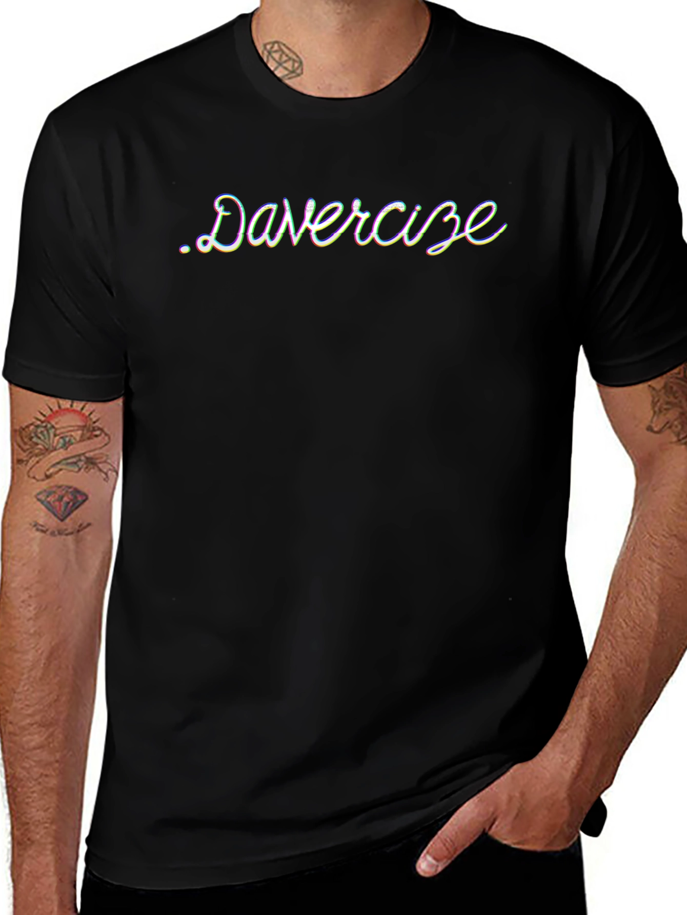 Variant 24 of Davercize Black T-Shirt