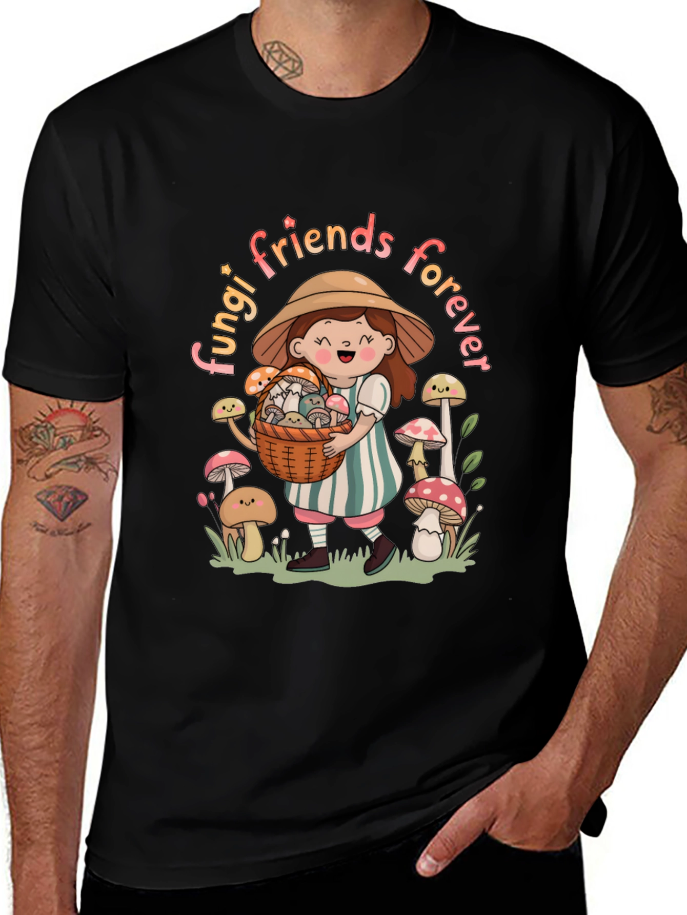 Fungi Friends Forever Graphic T-Shirt