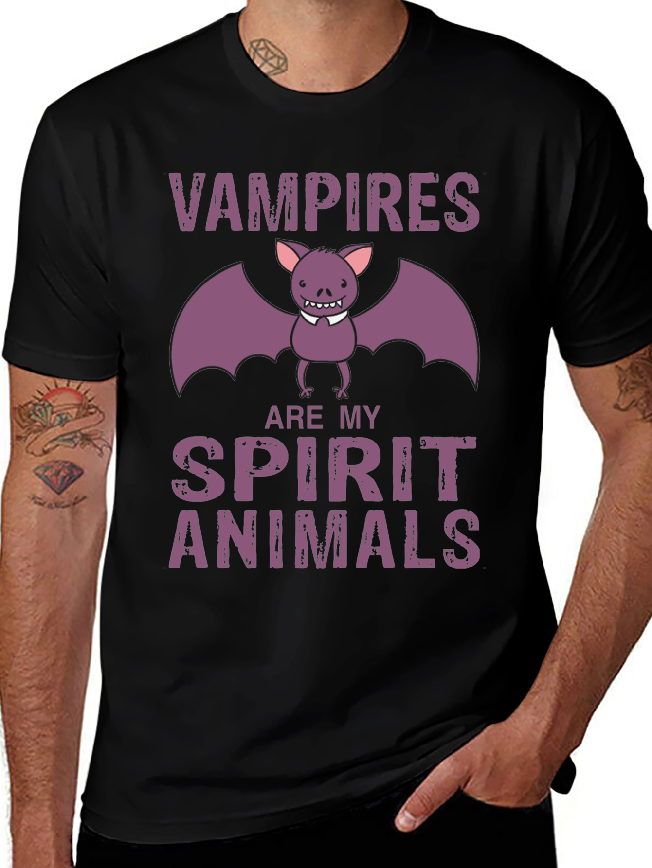 Variant 29 of Vampires Are My Spirit Animals Graphic Tee - Halloween