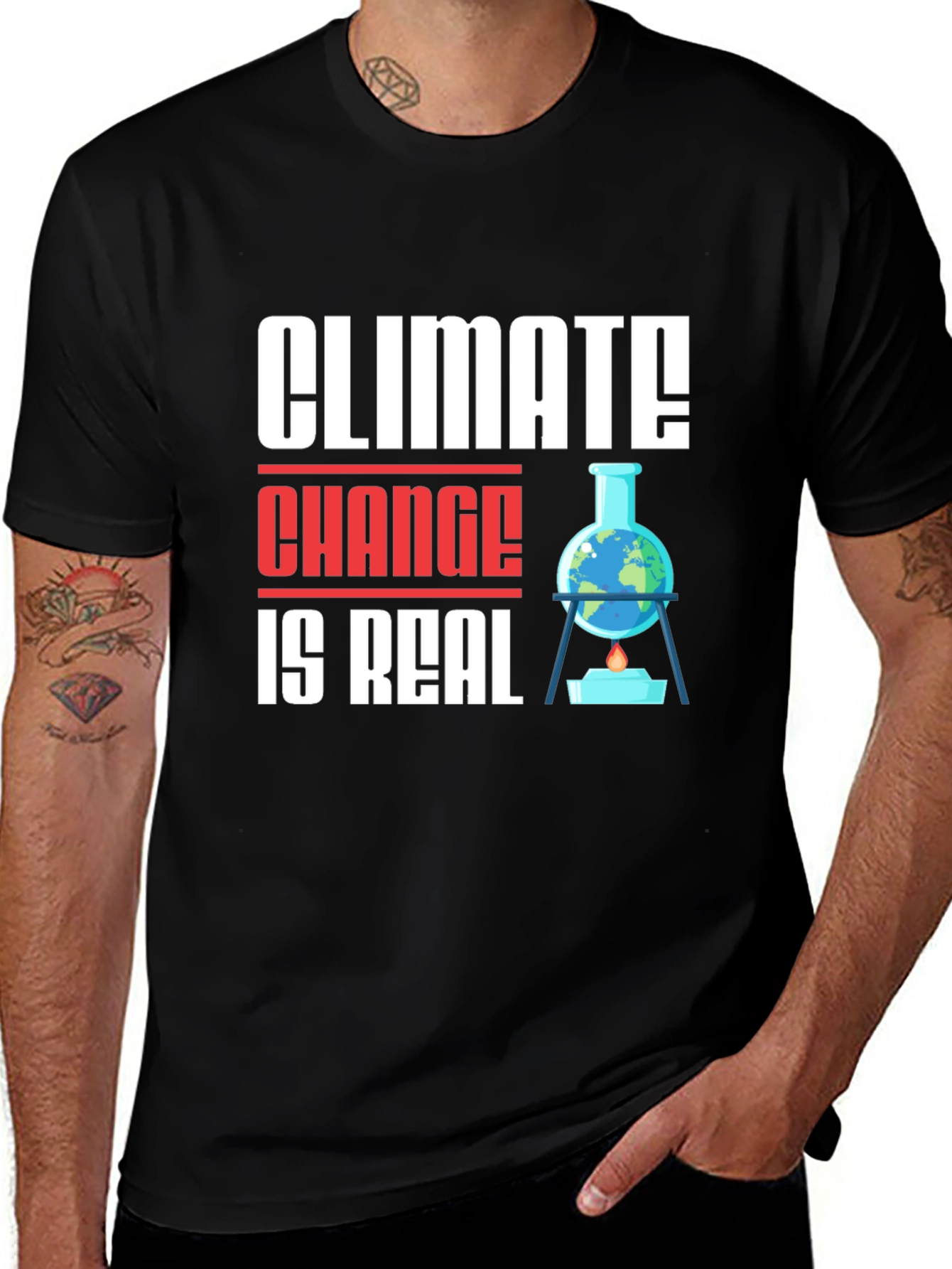 Variant 9 of Climate Change is Real Graphic T-Shirt