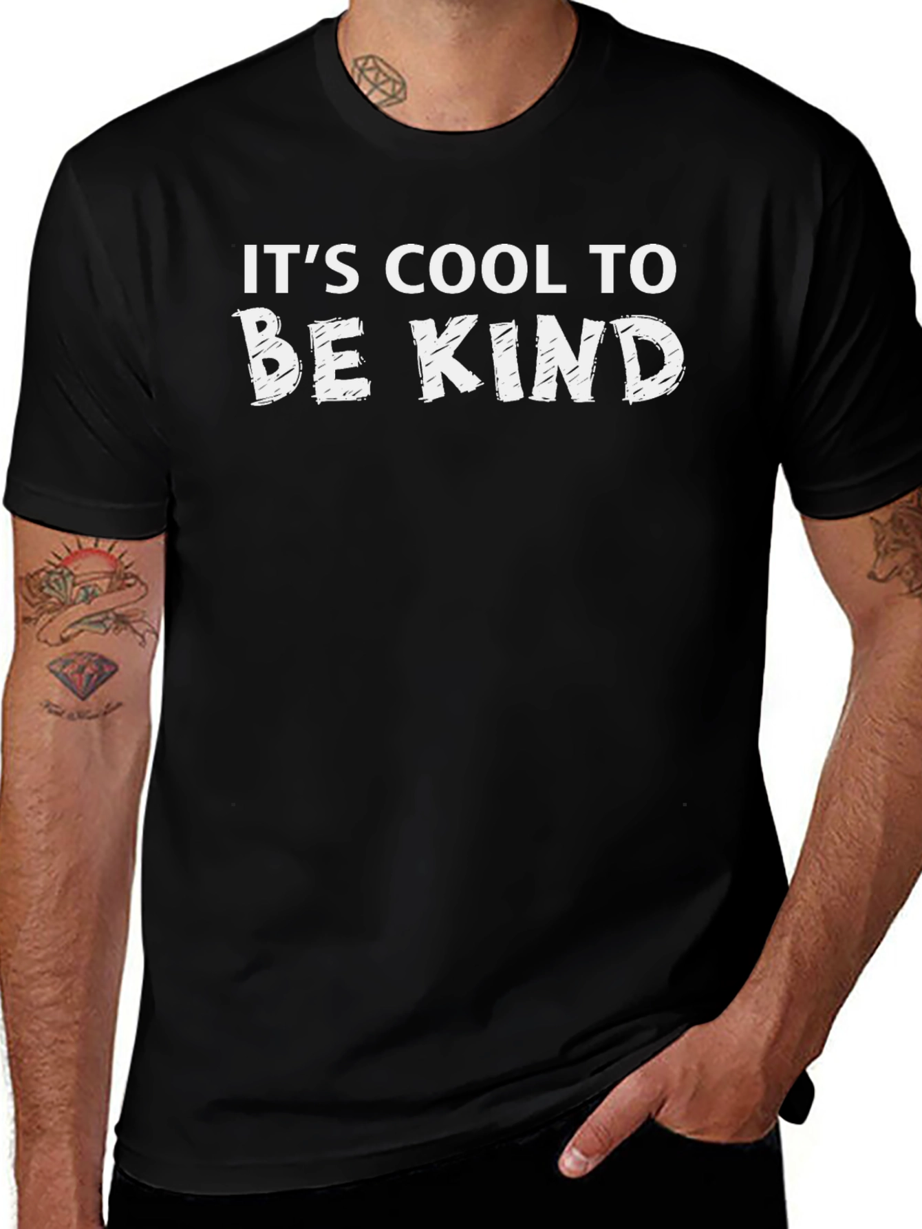 Variant 28 of It's Cool to Be Kind Black T-Shirt