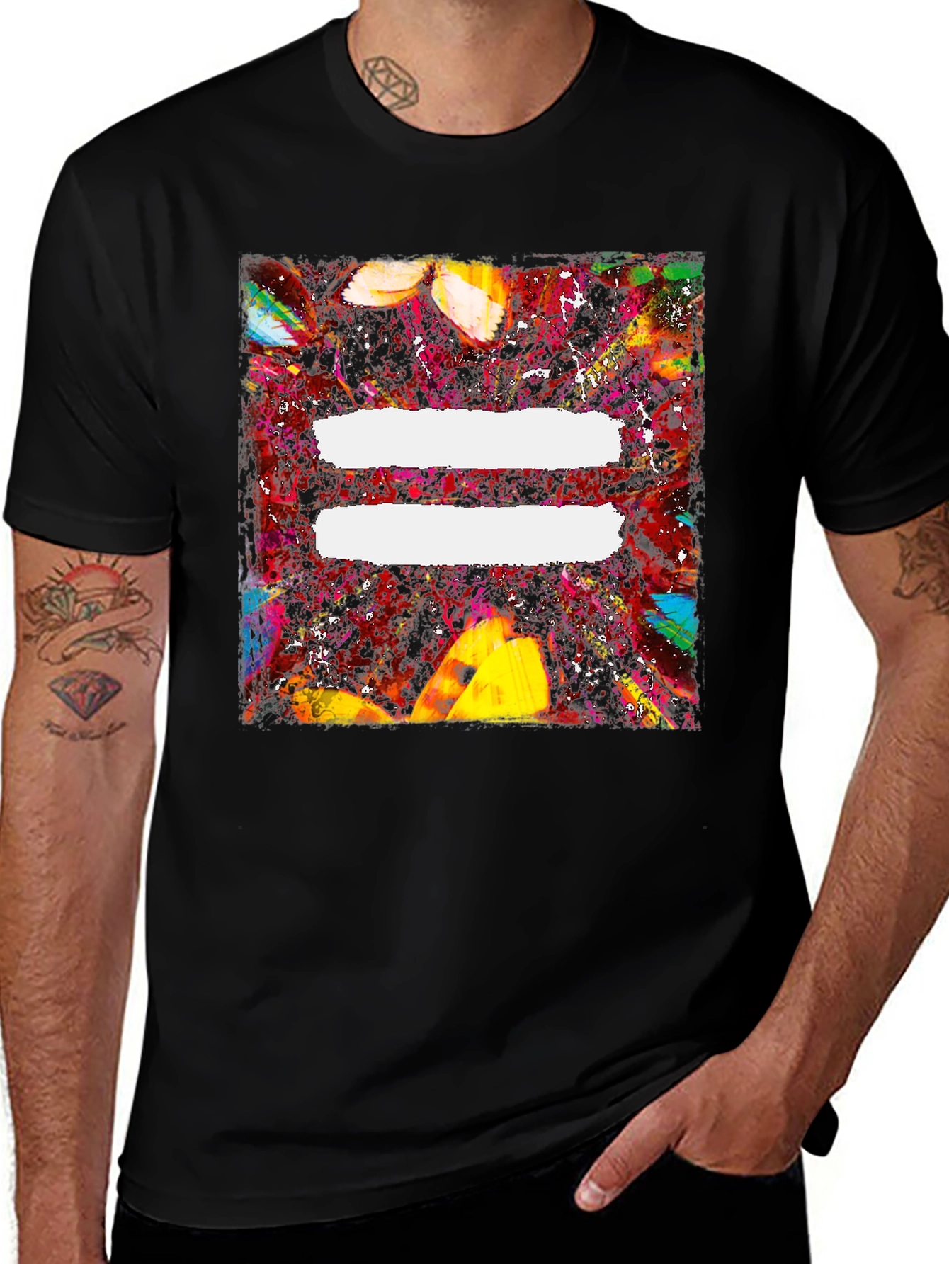Ed Sheeran Equals Album Art Black T-Shirt