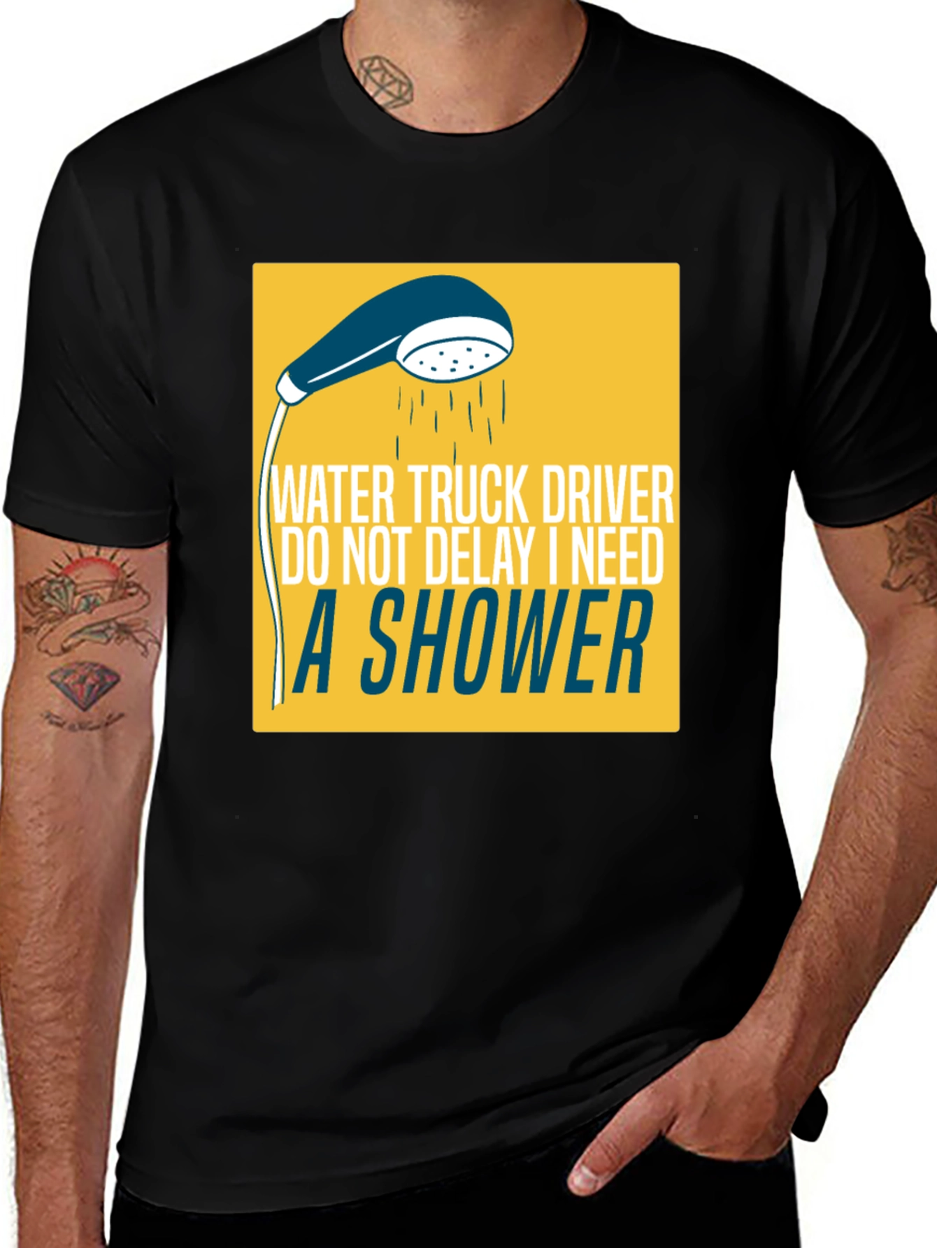 Variant 17 of Water Truck Driver Humor T-Shirt
