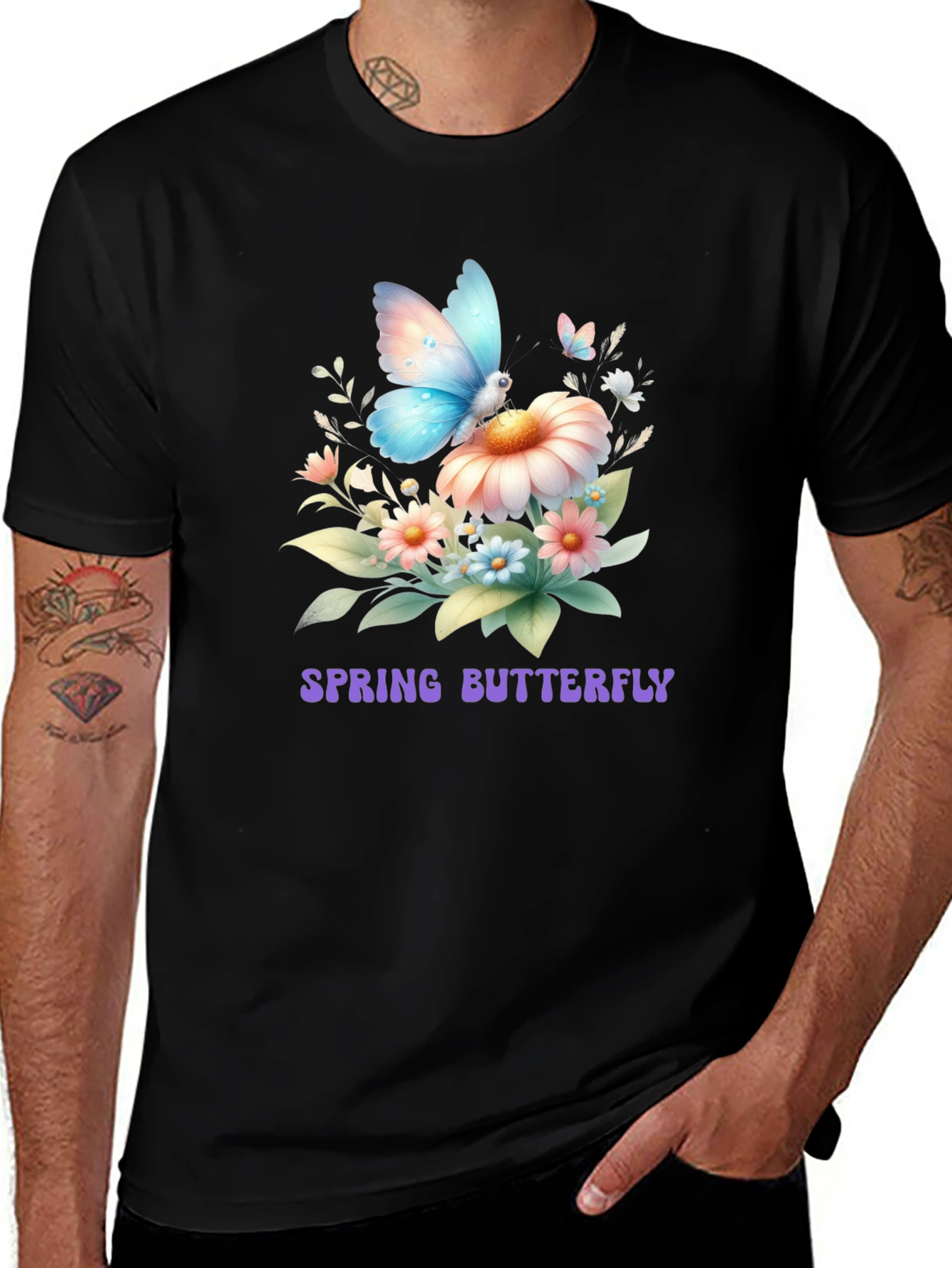 Variant 15 of Spring Butterfly Graphic T-Shirt