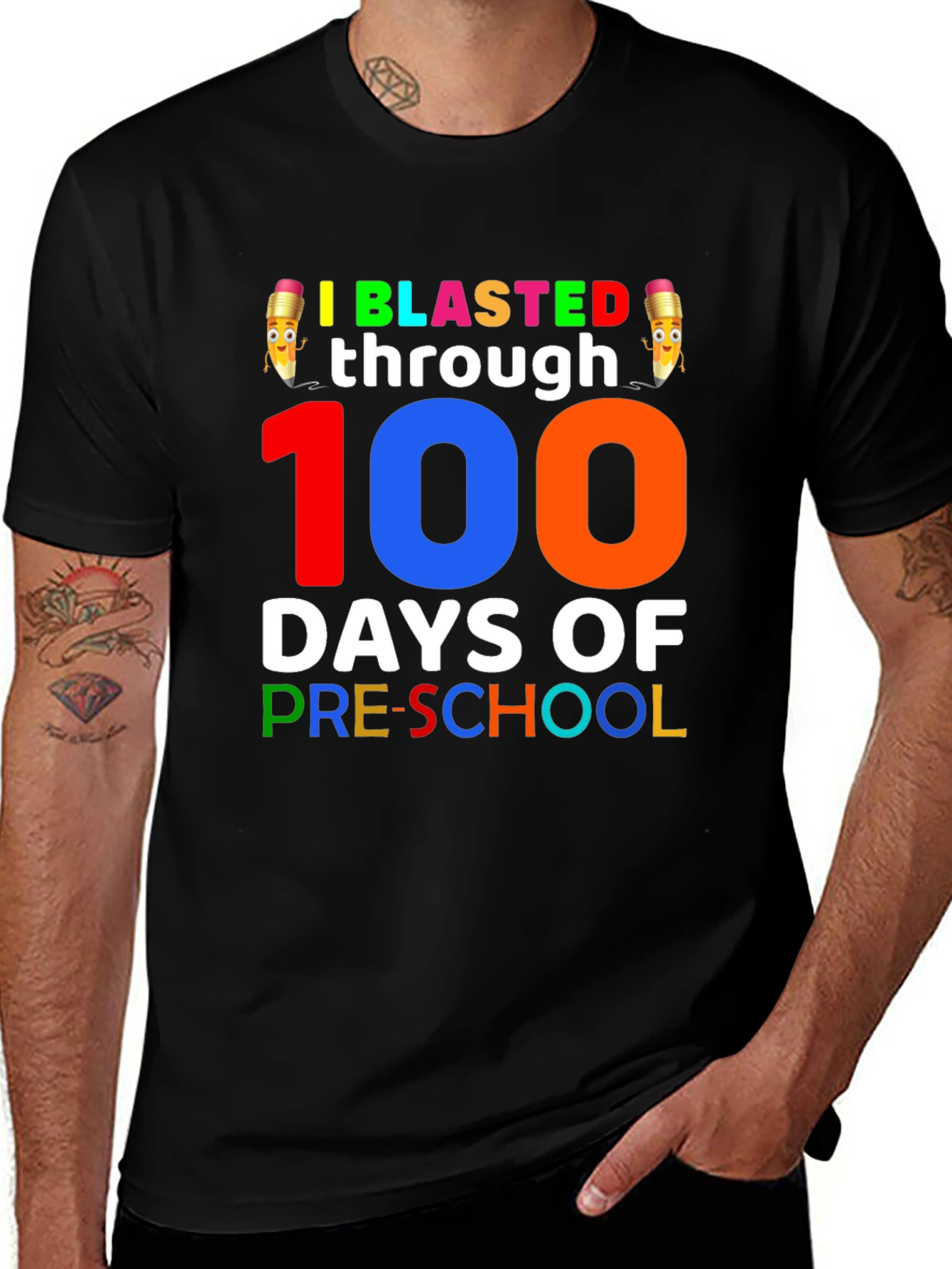 Variant 12 of 100 Days of Preschool T-Shirt