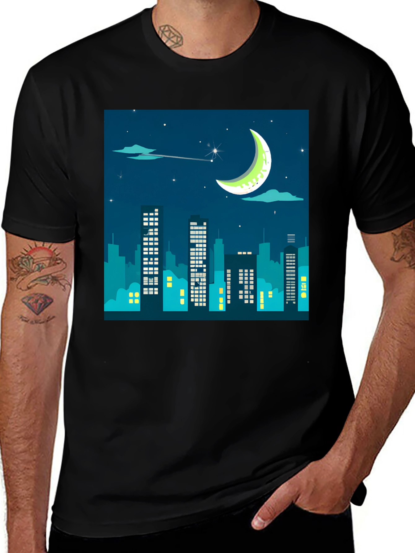 Variant 20 of Cityscape Night Tee