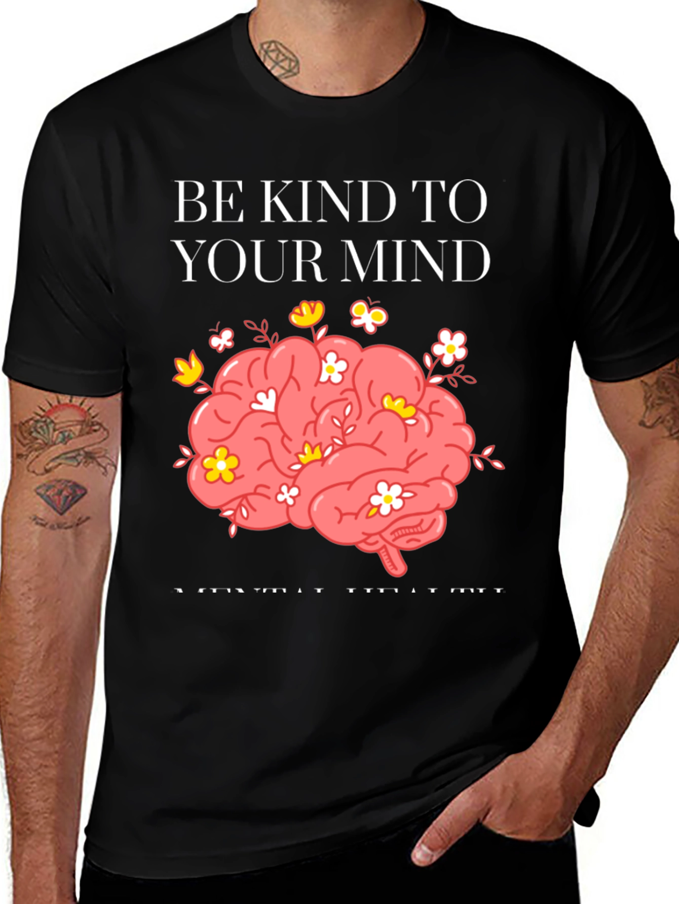 Variant 13 of Be Kind To Your Mind Graphic Tee
