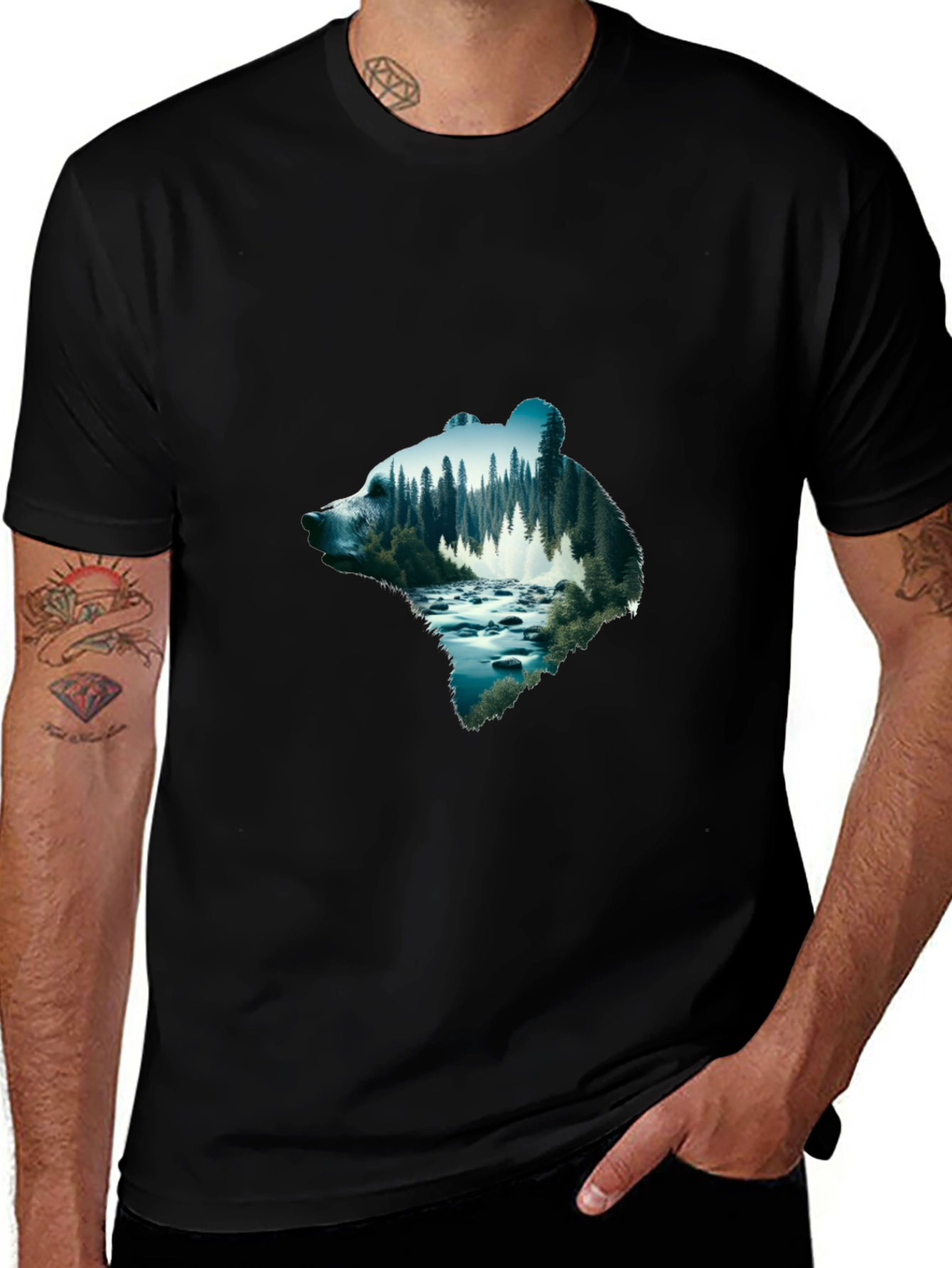 Variant 13 of Bear River Graphic T-Shirt