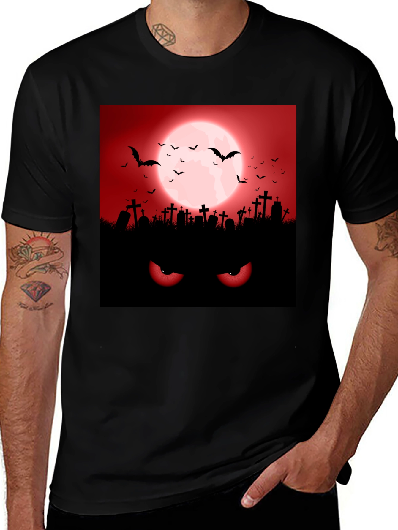 Halloween Graveyard Eyes T-Shirt