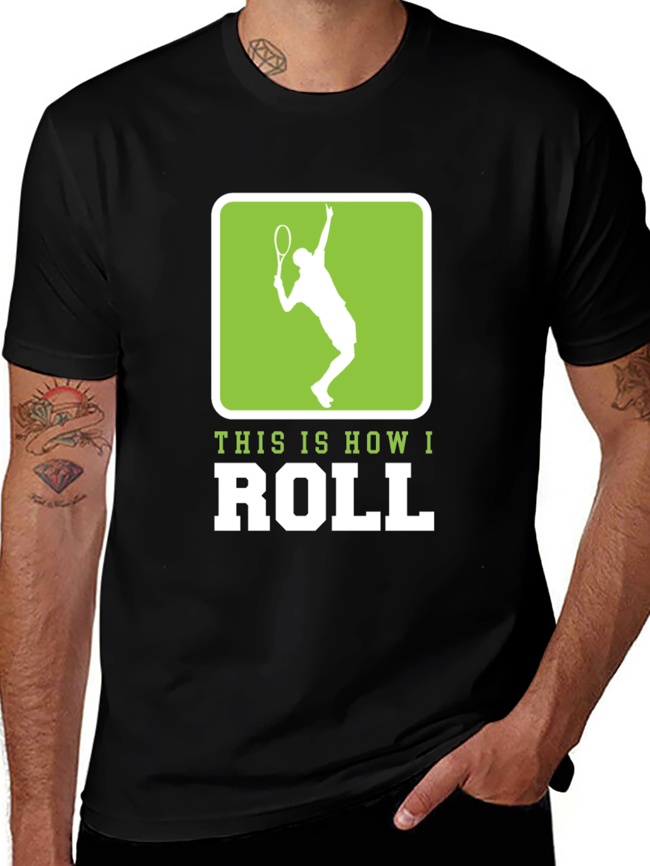 Tennis Player Graphic Tee - This Is How I Roll!