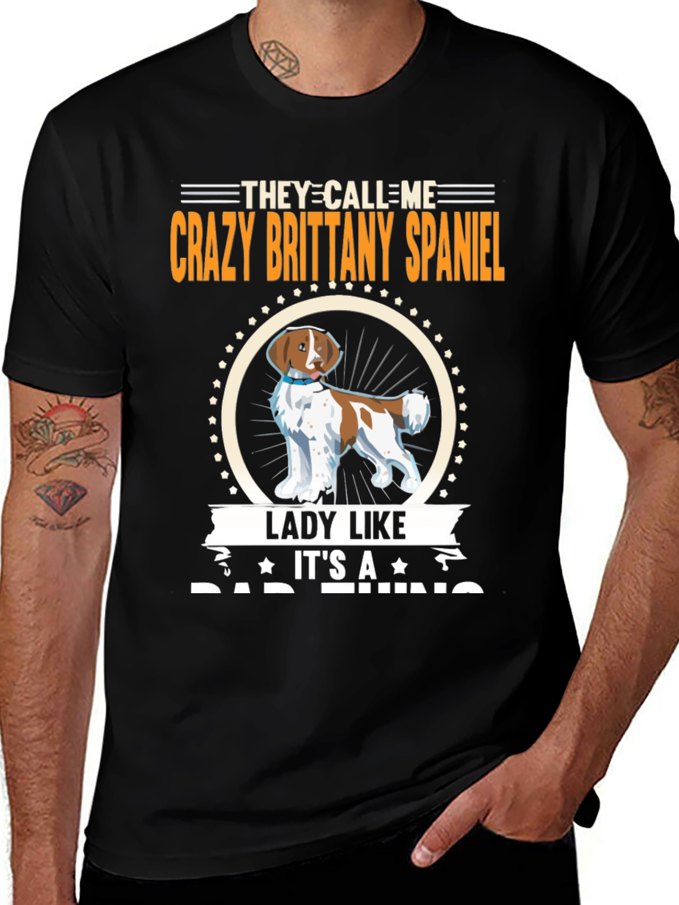 Crazy Brittany Spaniel T-Shirt