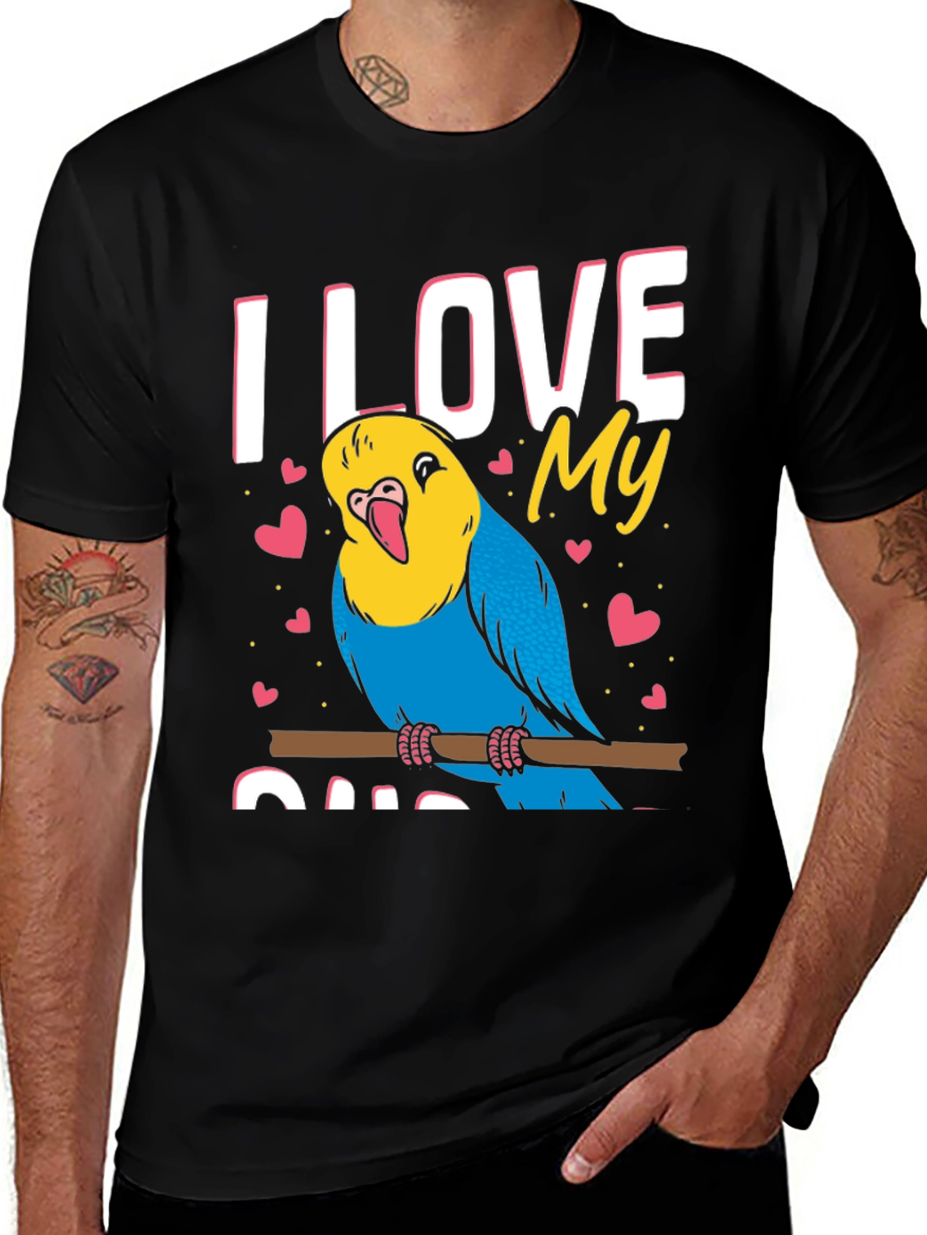 Variant 2 of I Love My Bird T-Shirt