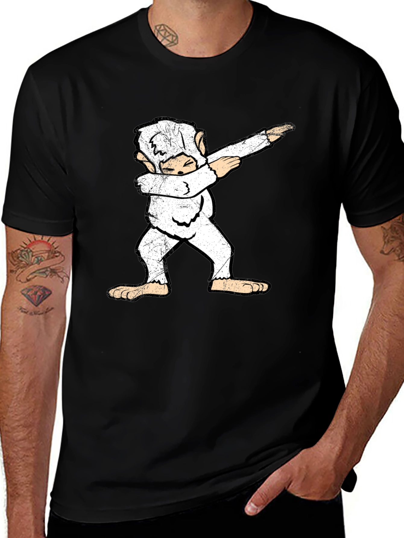 Dabbing Bigfoot Graphic Tee