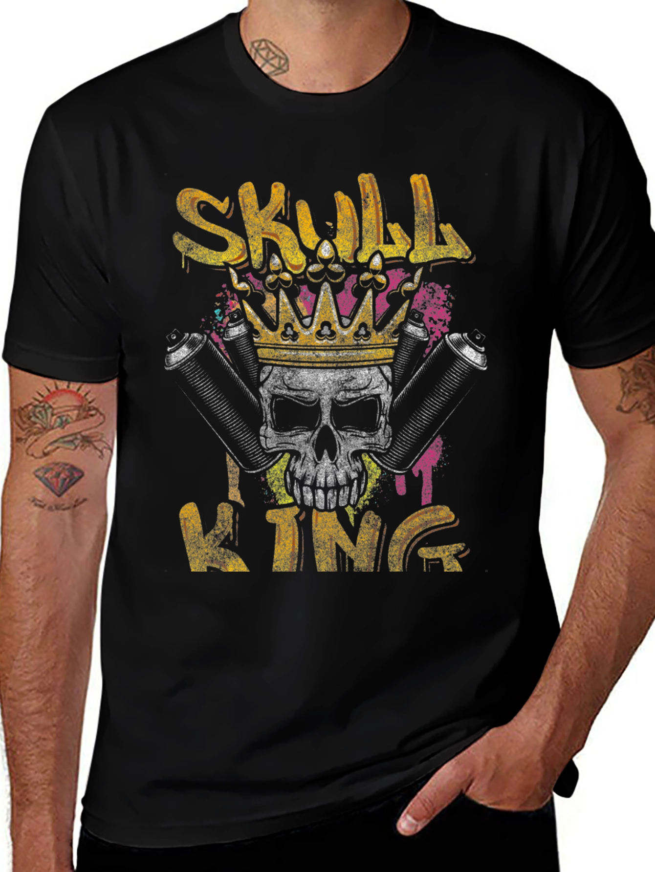 Variant 16 of Skull King Graphic Tee - Urban Style