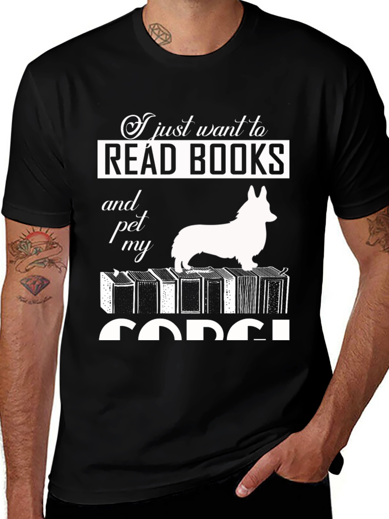 Variant 5 of Read Books & Pet My Corgi T-Shirt
