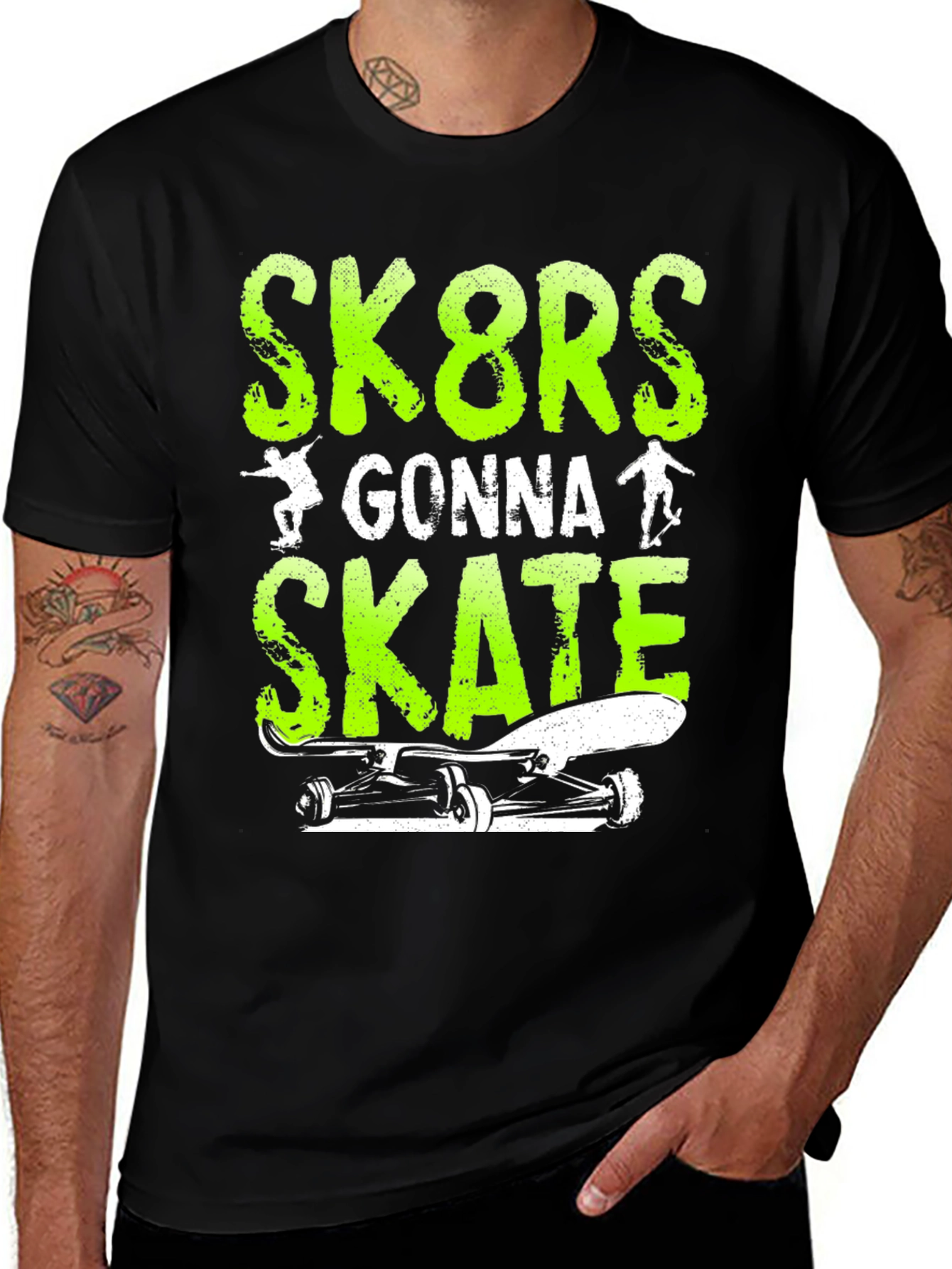 Variant 10 of Sk8rs Gonna Skate Graphic Tee - Skateboarding T-Shirt