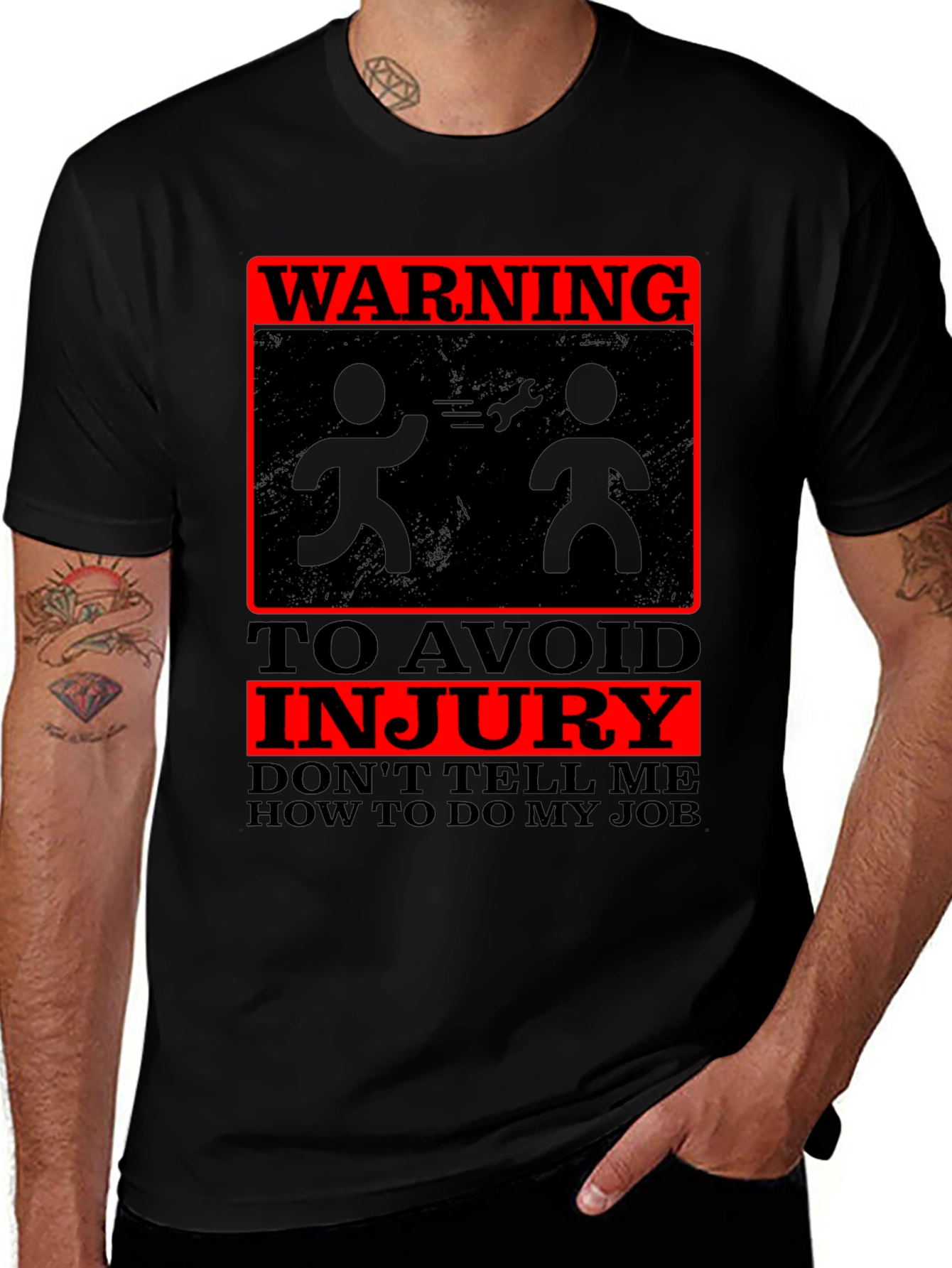 Variant 9 of Warning: Don't Tell Me How to Do My Job T-Shirt