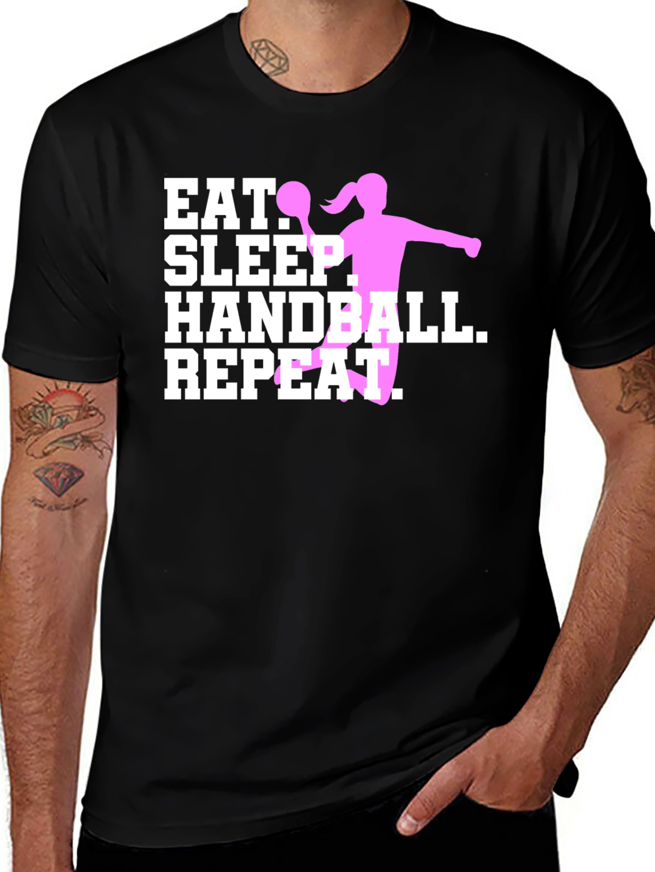 Variant 28 of Eat Sleep Handball Repeat - Sport T-Shirt