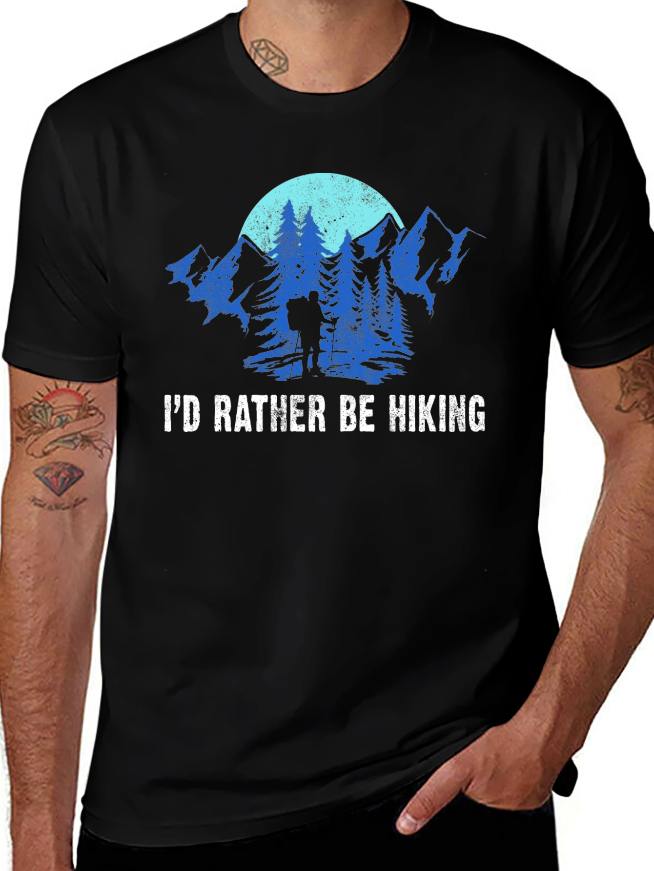 Variant 12 of I'd Rather Be Hiking Graphic Tee
