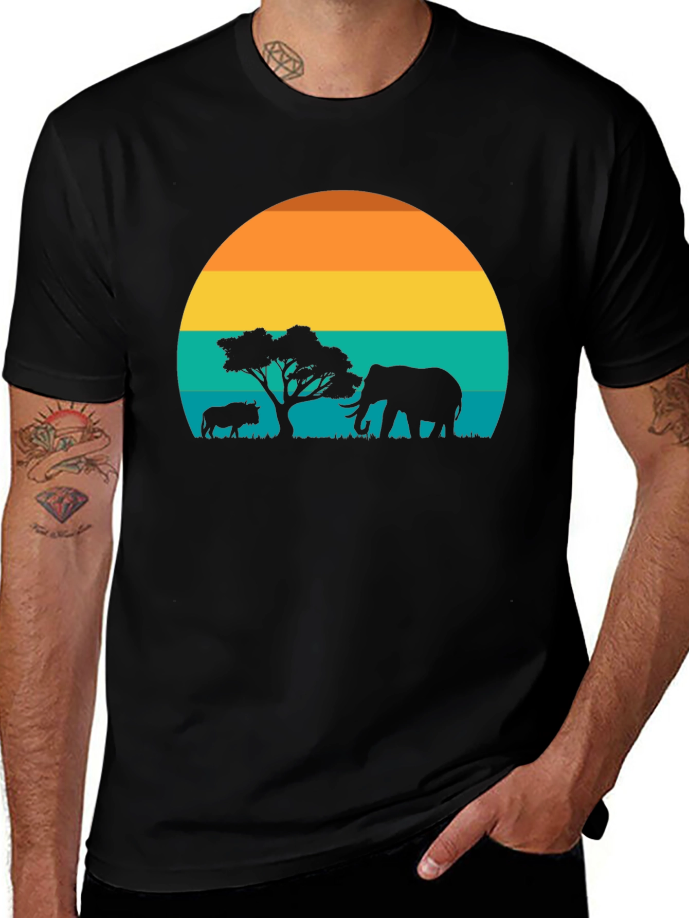 Safari Sunset Graphic Tee