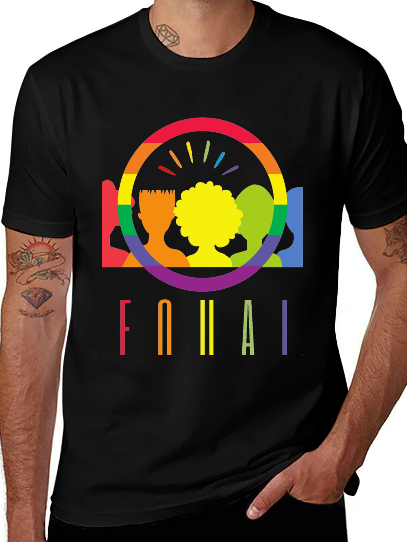 Variant 20 of Equality Rainbow Graphic Tee