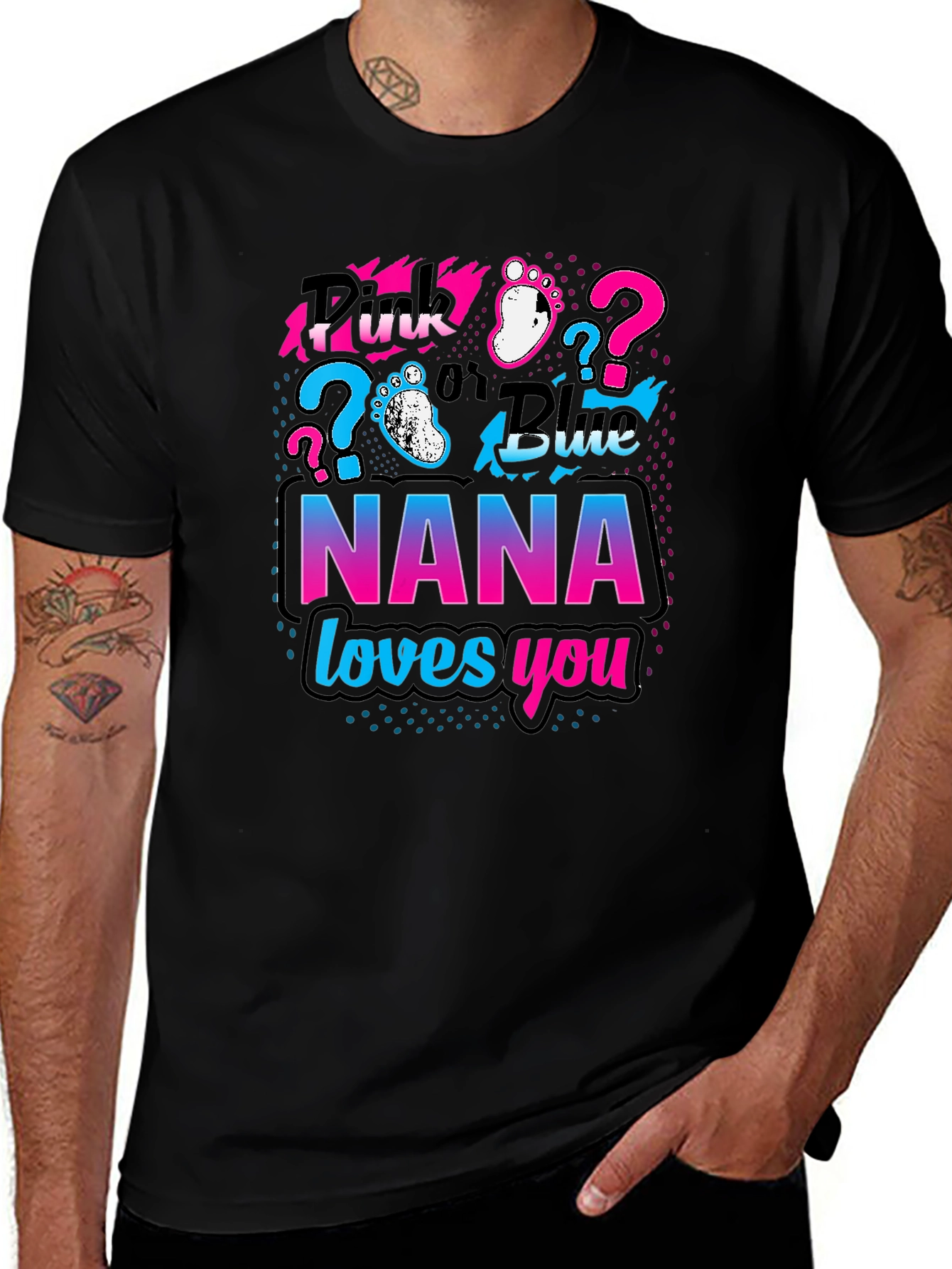 NANA Loves You Gender Reveal T-Shirt