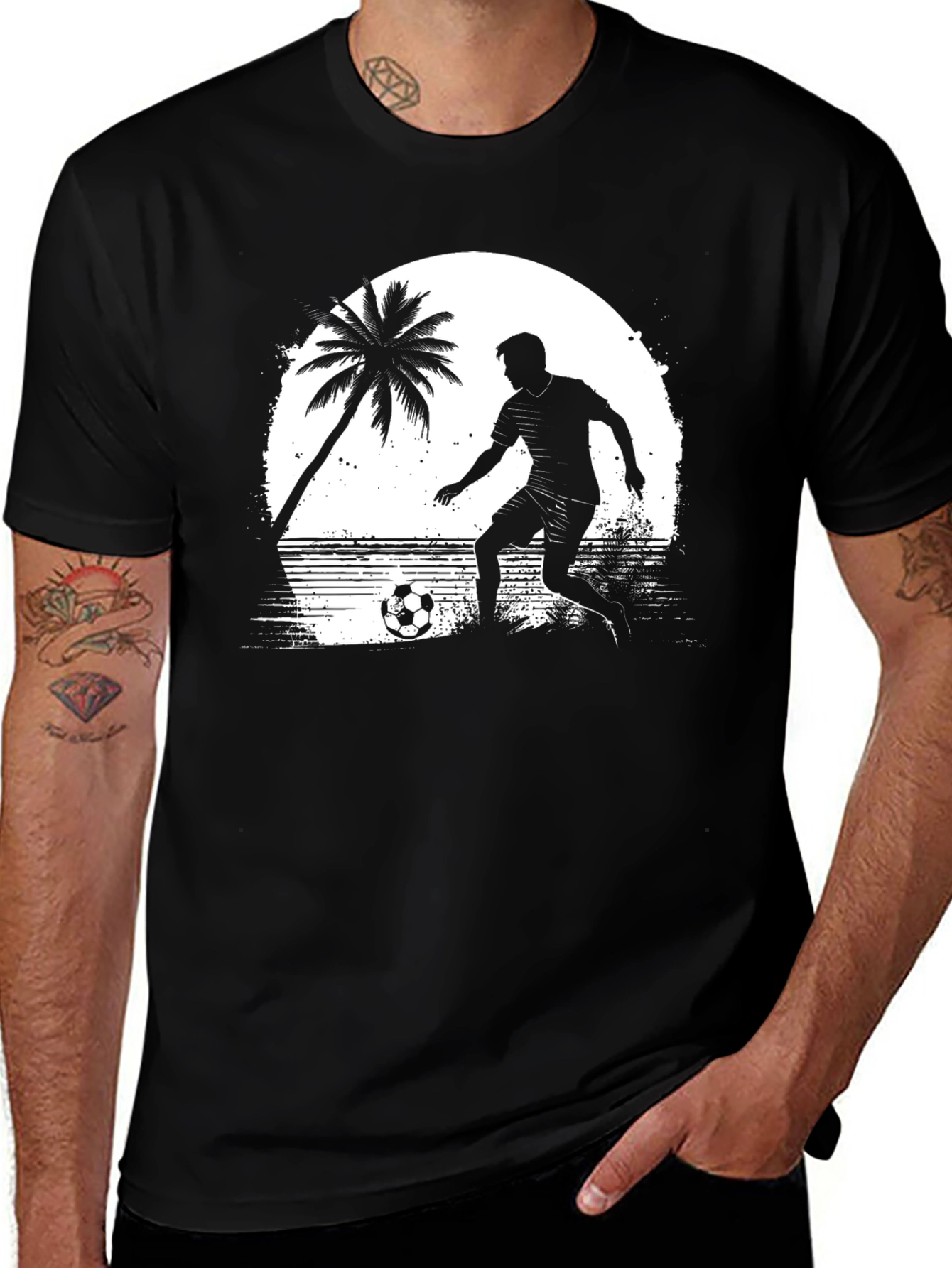 Variant 24 of Beach Soccer T-Shirt - Tropical Vibe